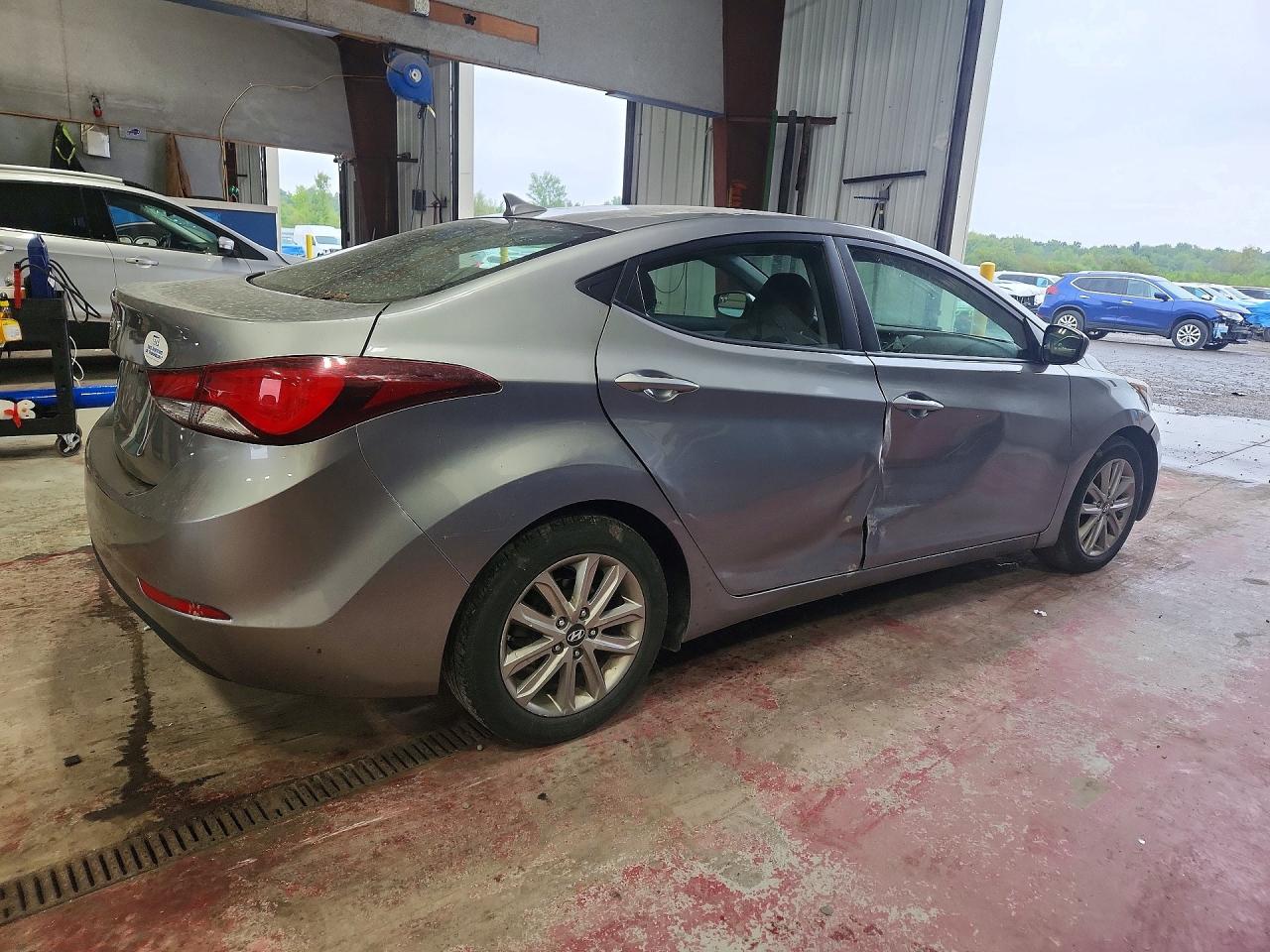 2014 Hyundai Elantra Se Silver vin: KMHDH4AE6EU086812