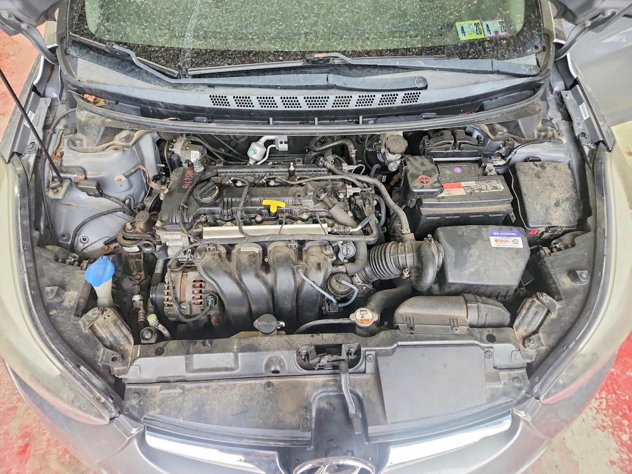 2014 Hyundai Elantra Se Silver vin: KMHDH4AE6EU086812