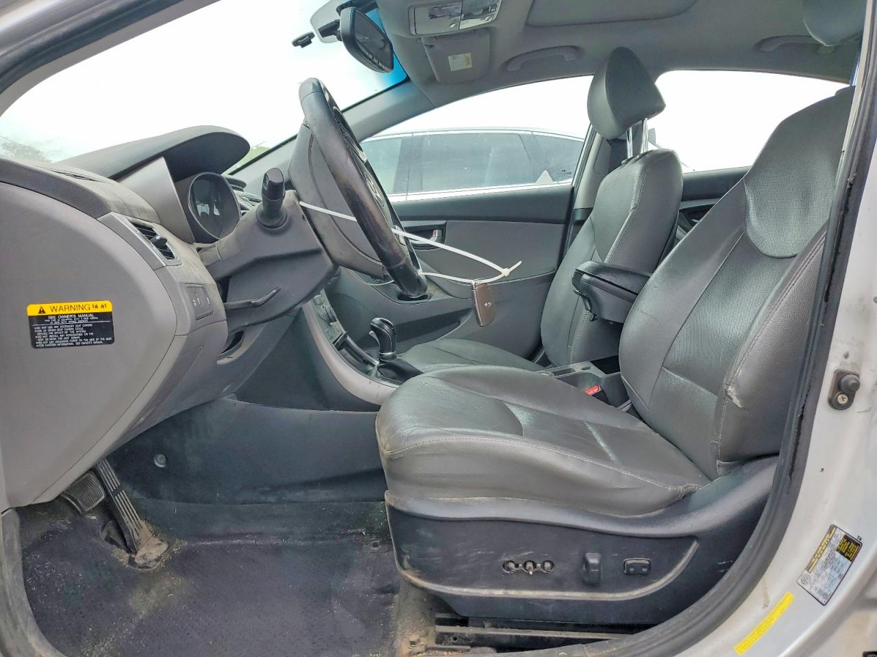 2014 Hyundai Elantra Gray vin: KMHDH4AE6EU088429