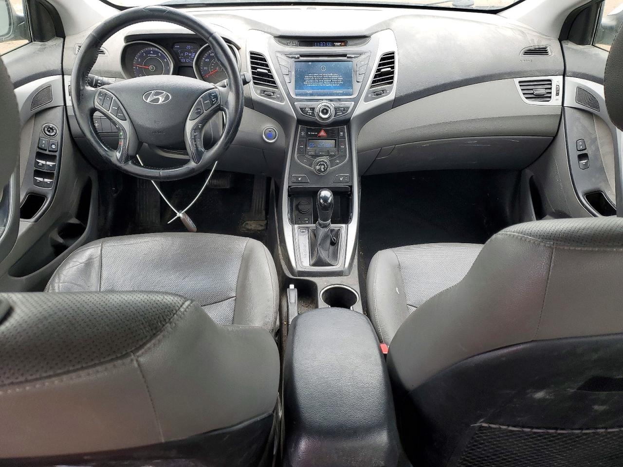 2014 Hyundai Elantra Gray vin: KMHDH4AE6EU088429