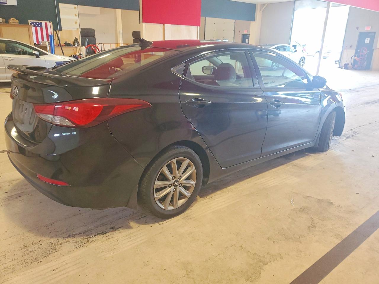 2014 Hyundai Elantra Se Black vin: KMHDH4AE6EU090536