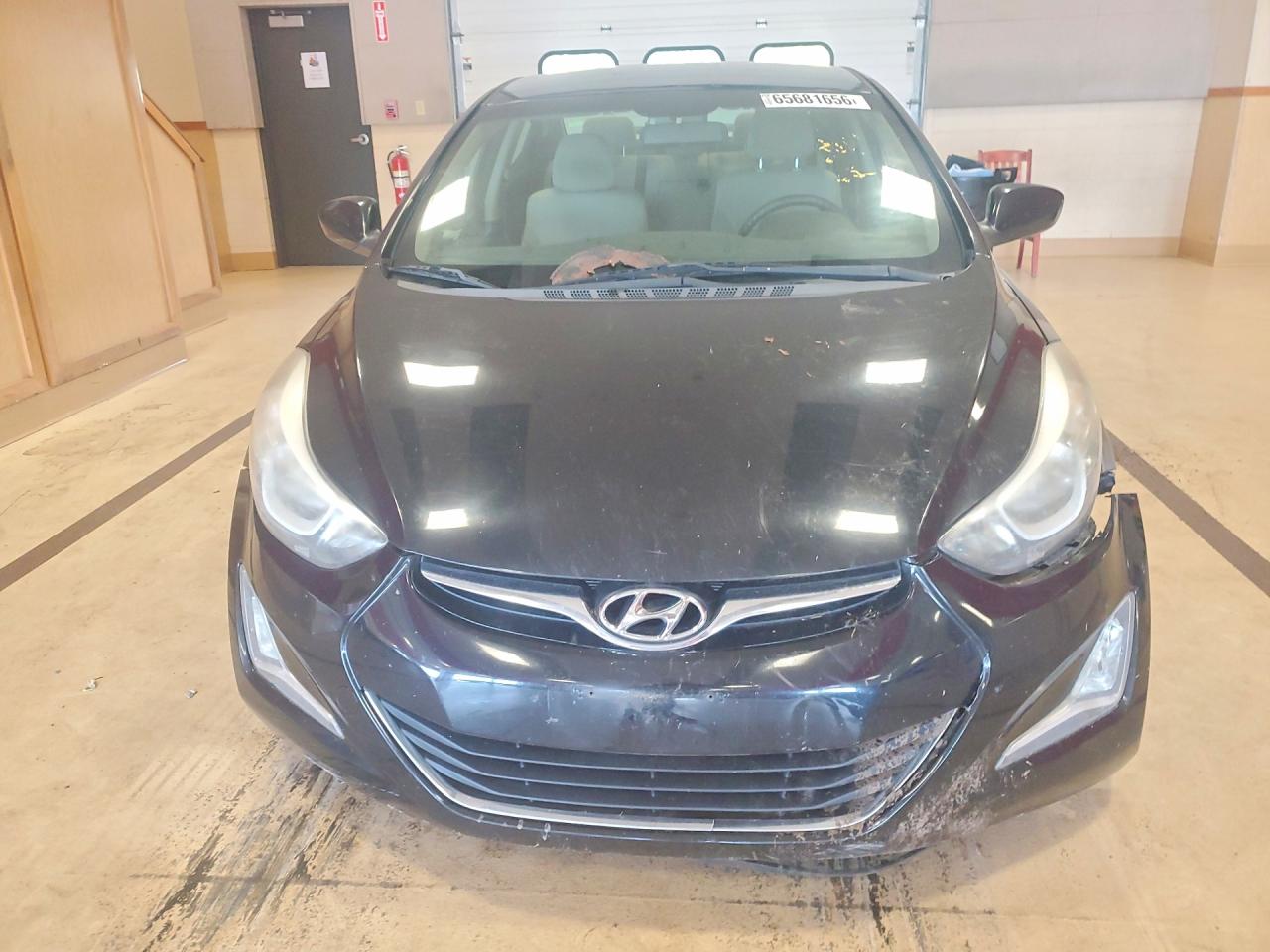 2014 Hyundai Elantra Se Black vin: KMHDH4AE6EU090536