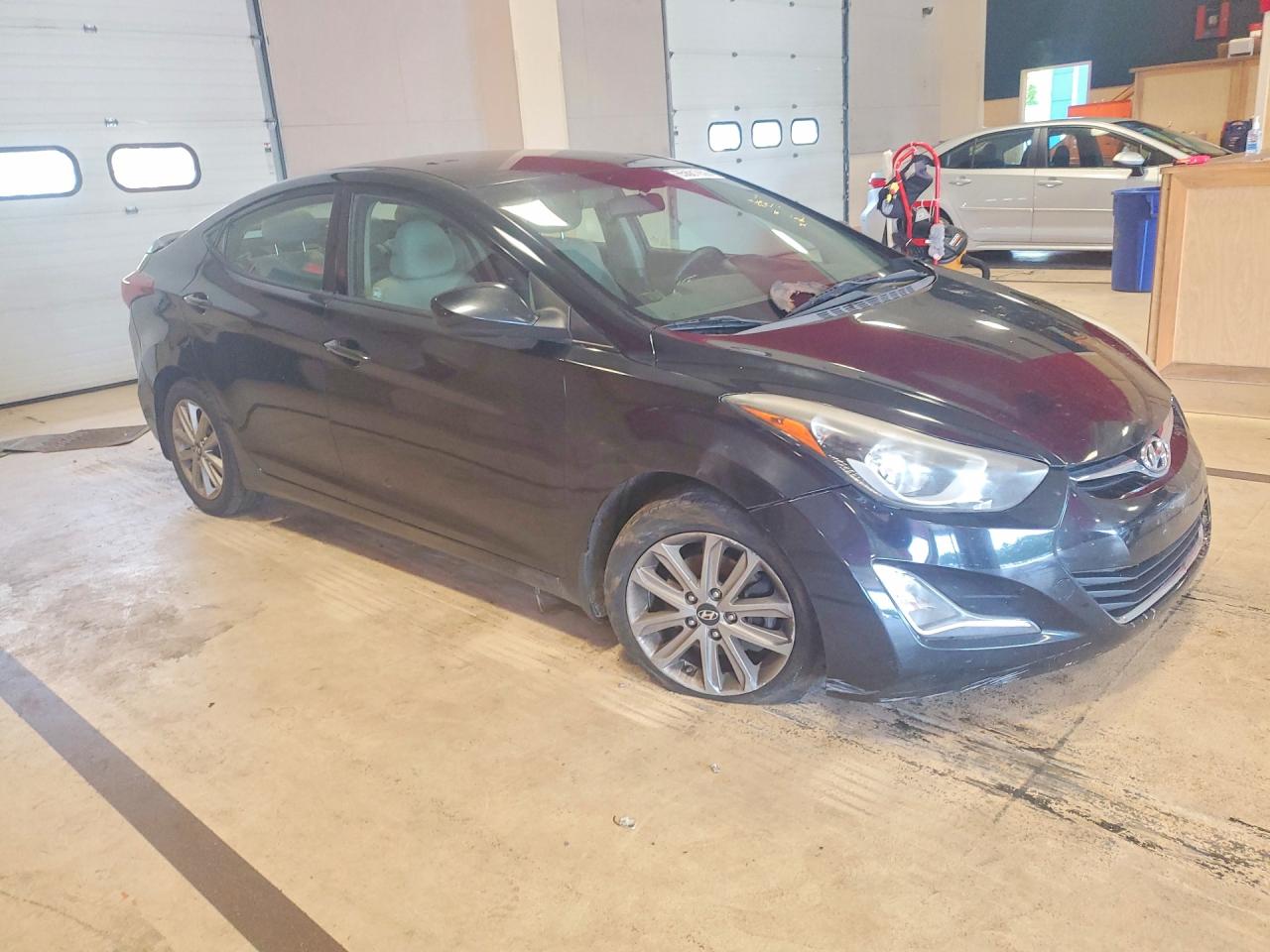 2014 Hyundai Elantra Se Black vin: KMHDH4AE6EU090536