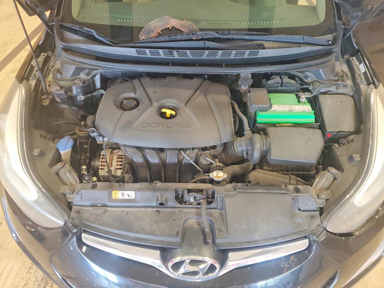 2014 Hyundai Elantra Se Black vin: KMHDH4AE6EU090536
