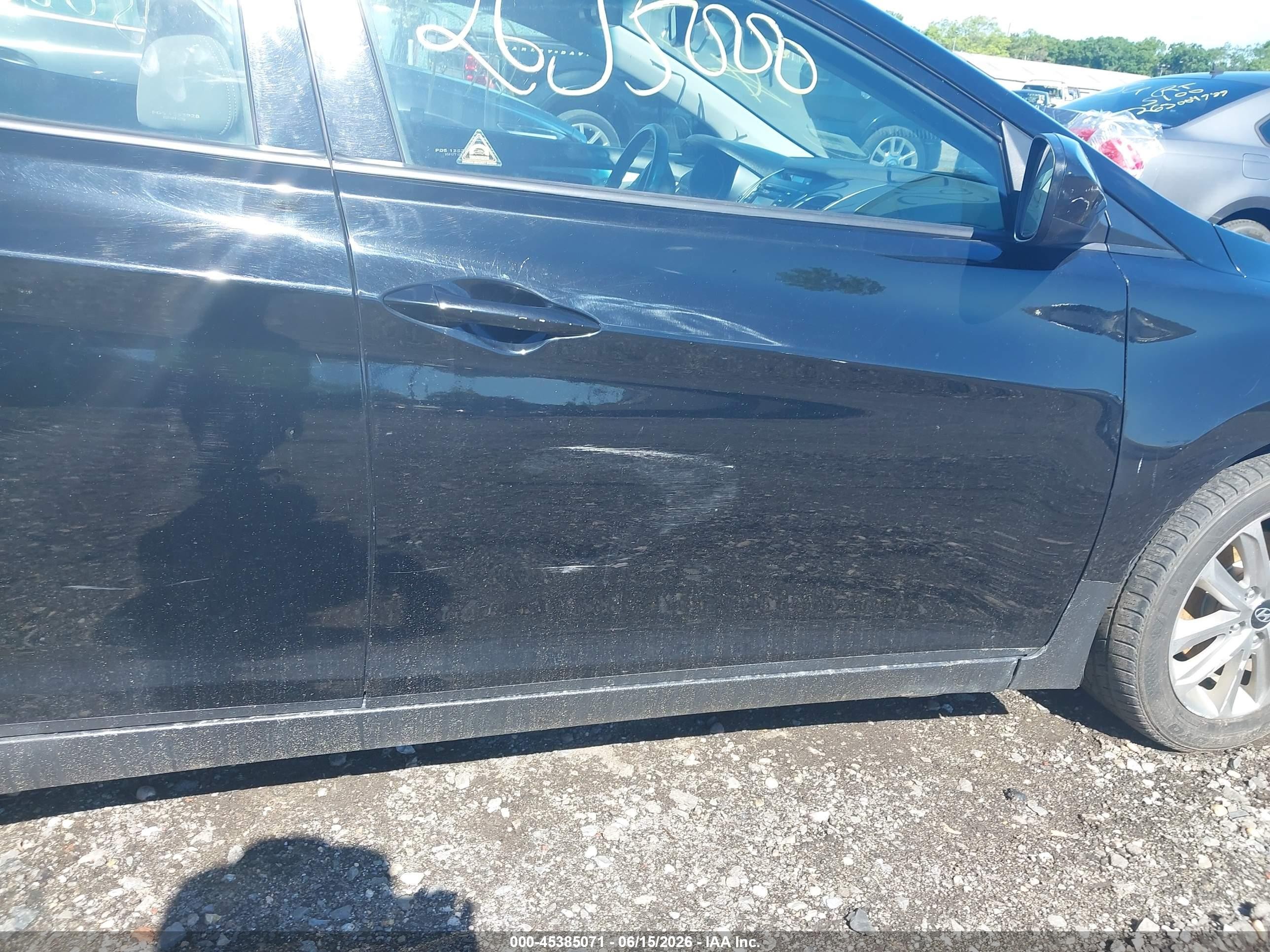 2014 Hyundai Elantra Se Black vin: KMHDH4AE6EU090648