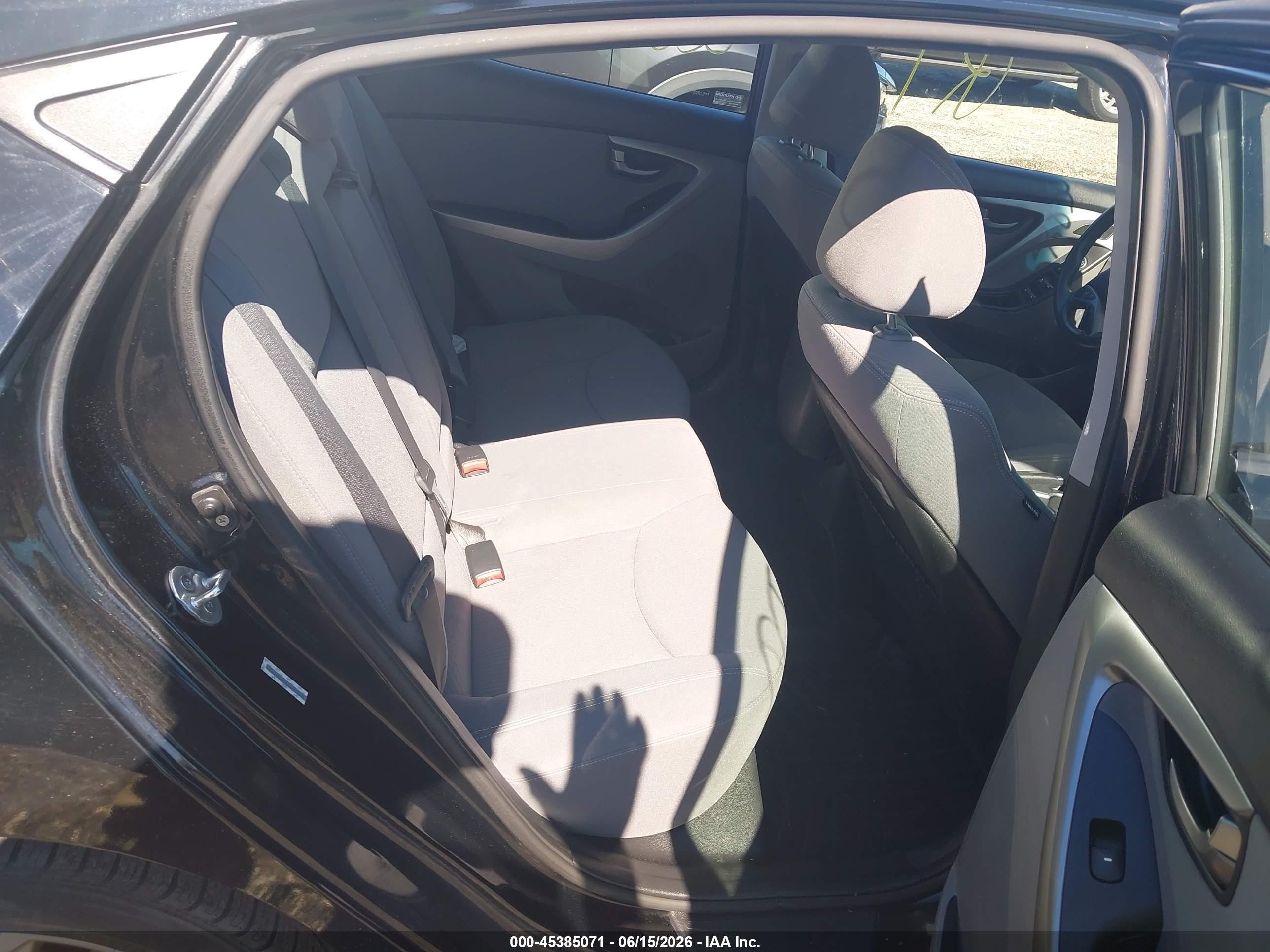 2014 Hyundai Elantra Se Black vin: KMHDH4AE6EU090648