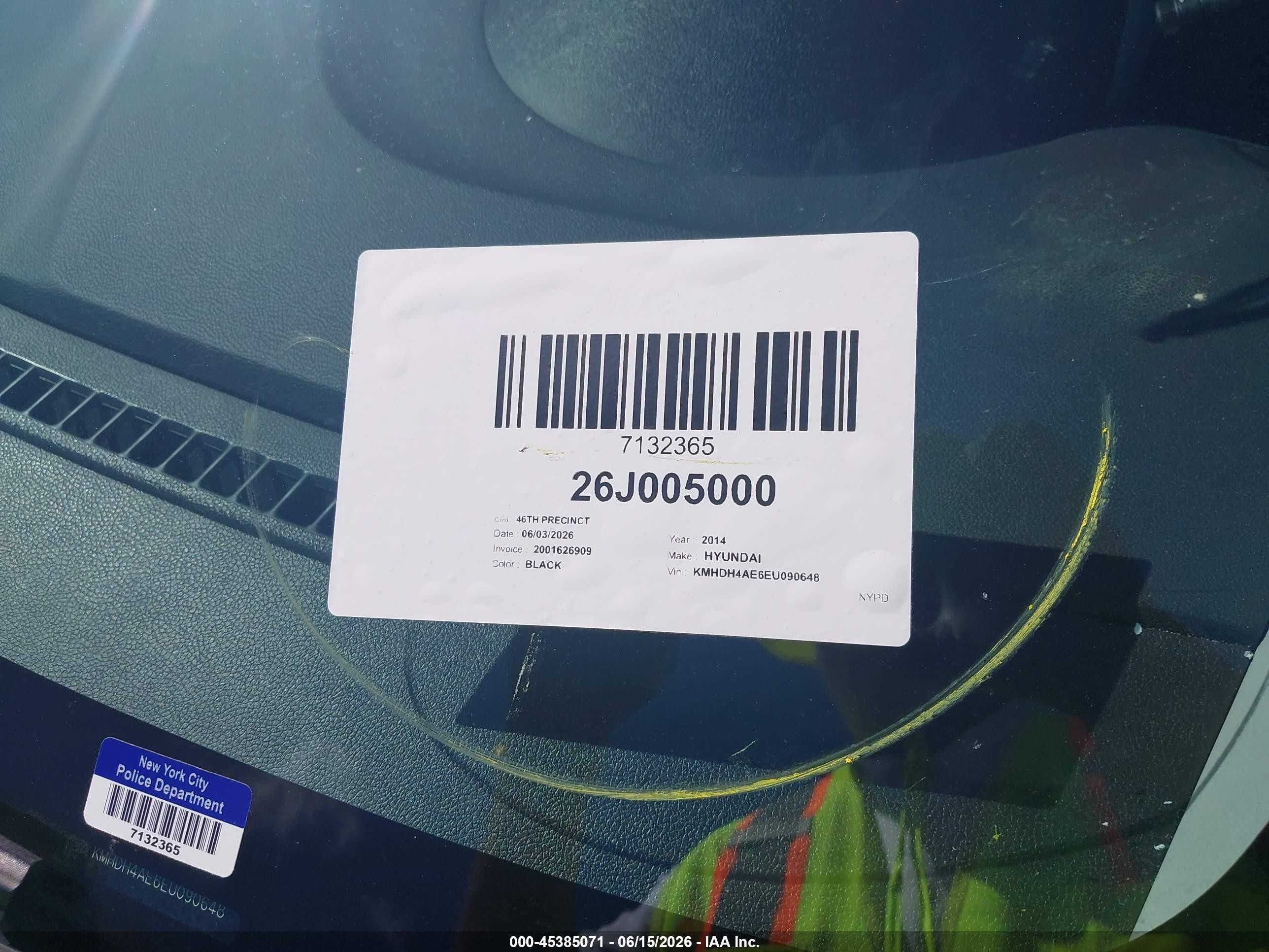 2014 Hyundai Elantra Se Black vin: KMHDH4AE6EU090648