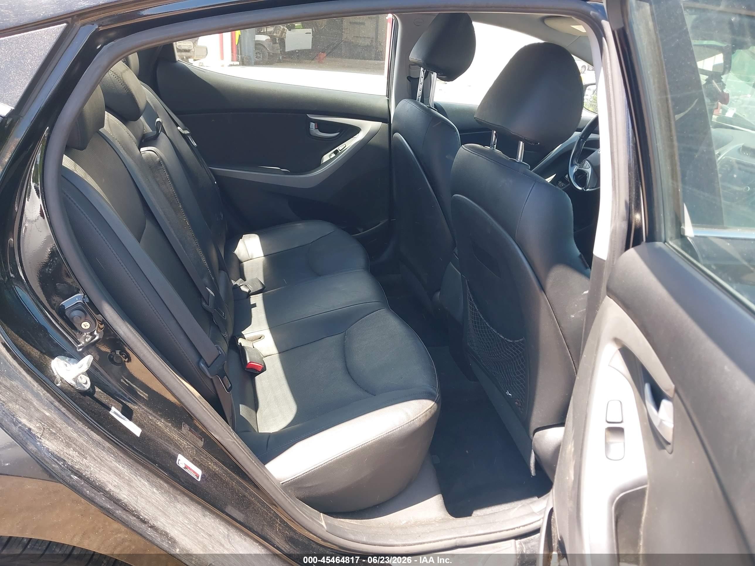 2014 Hyundai Elantra Limited Black vin: KMHDH4AE6EU093663