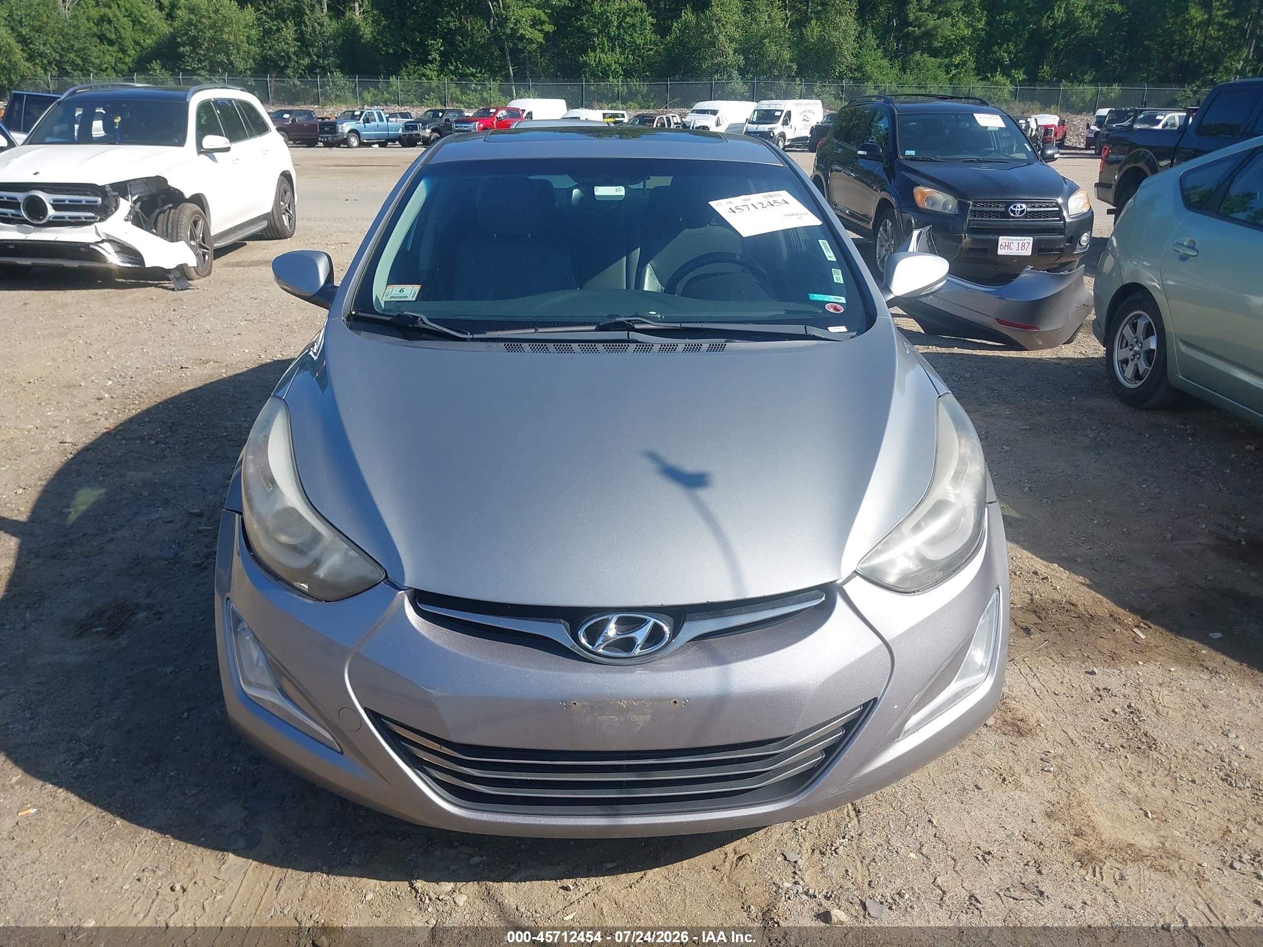 2014 Hyundai Elantra Limited Silver vin: KMHDH4AE6EU105889