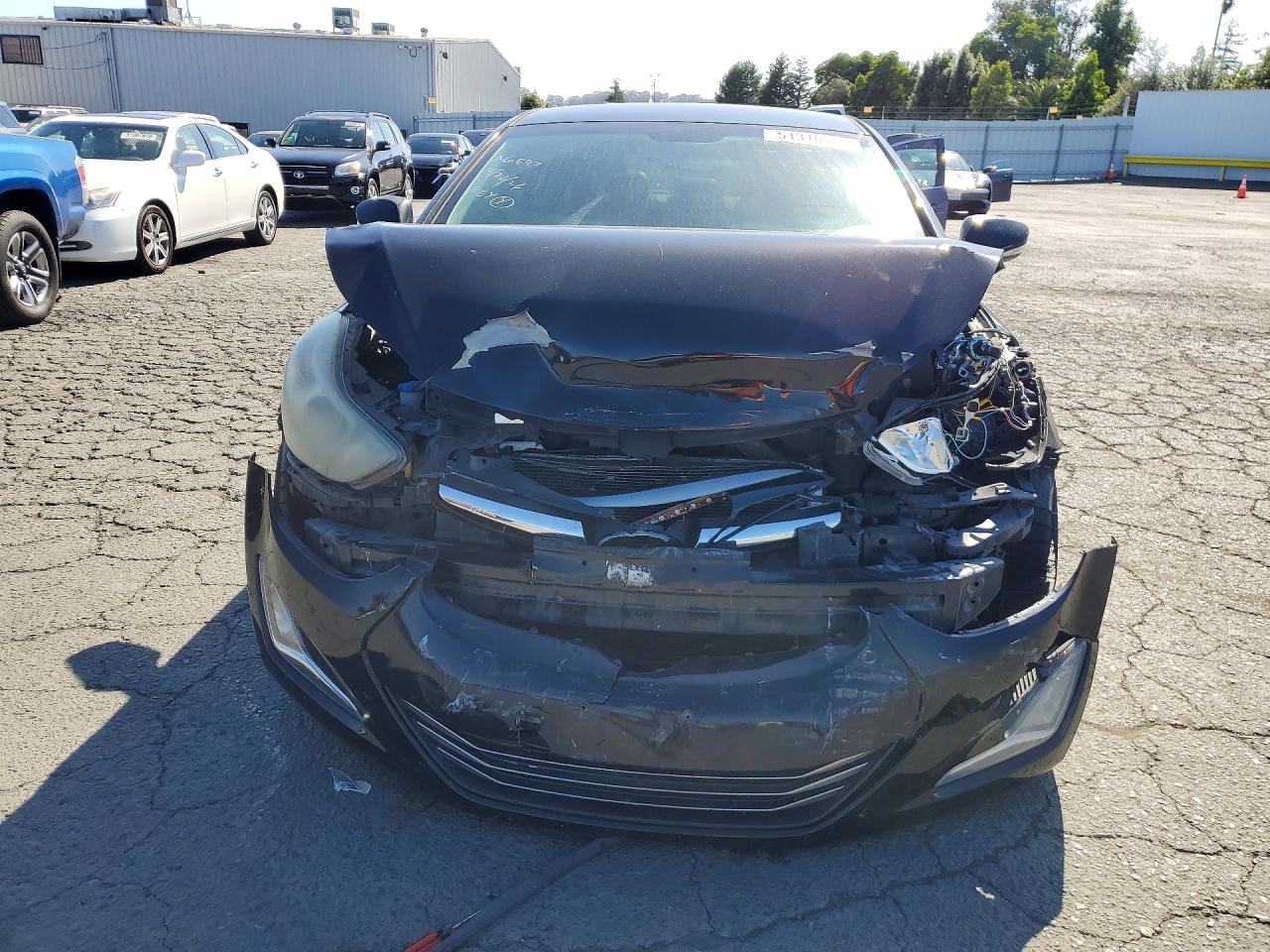 2014 Hyundai Elantra Limited Черный vin: KMHDH4AE6EU109473