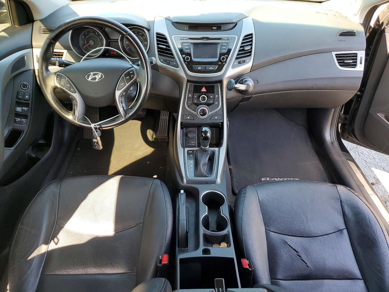 2014 Hyundai Elantra Limited Черный vin: KMHDH4AE6EU109473