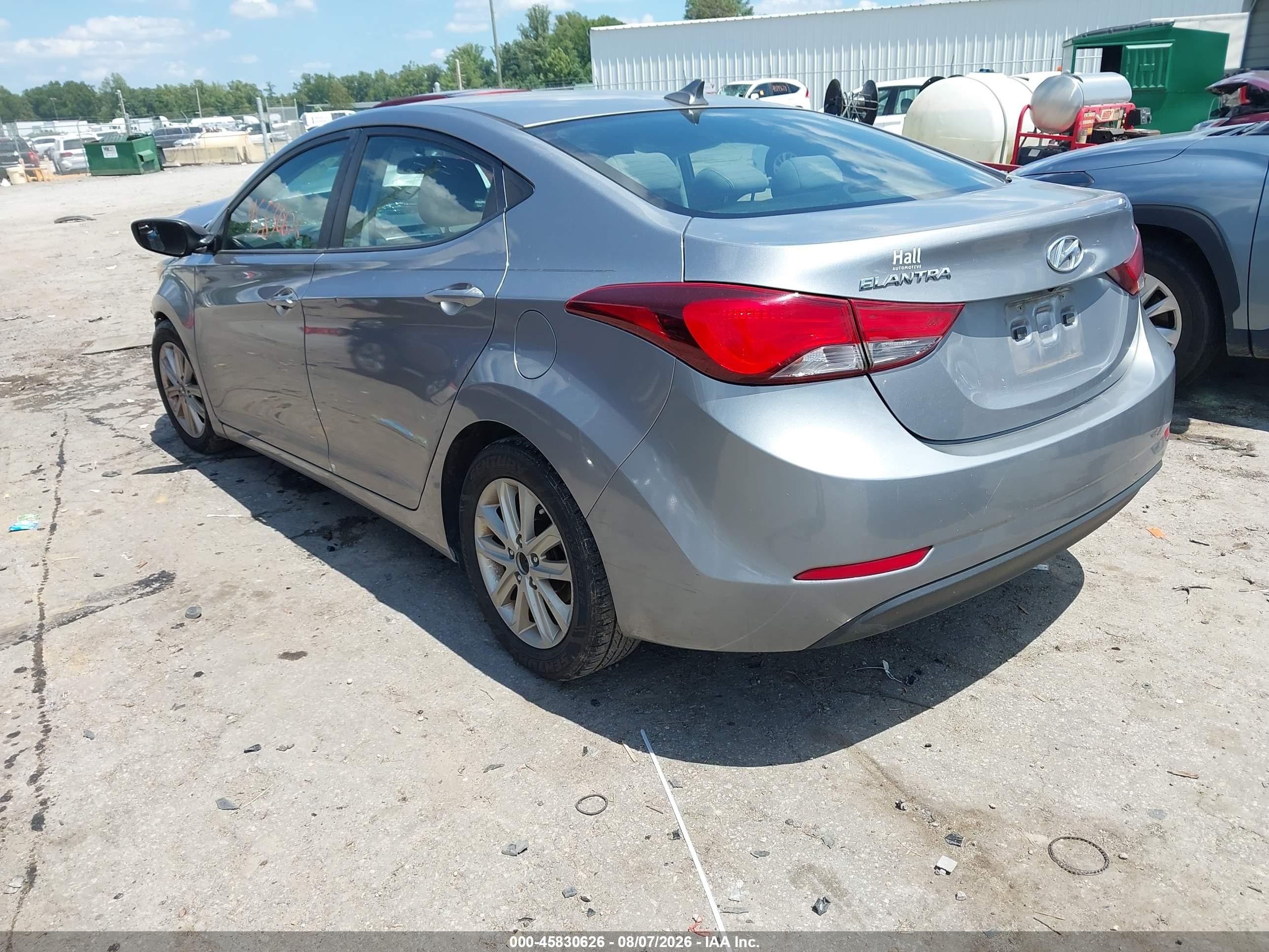 2014 Hyundai Elantra Se Silver vin: KMHDH4AE6EU122630