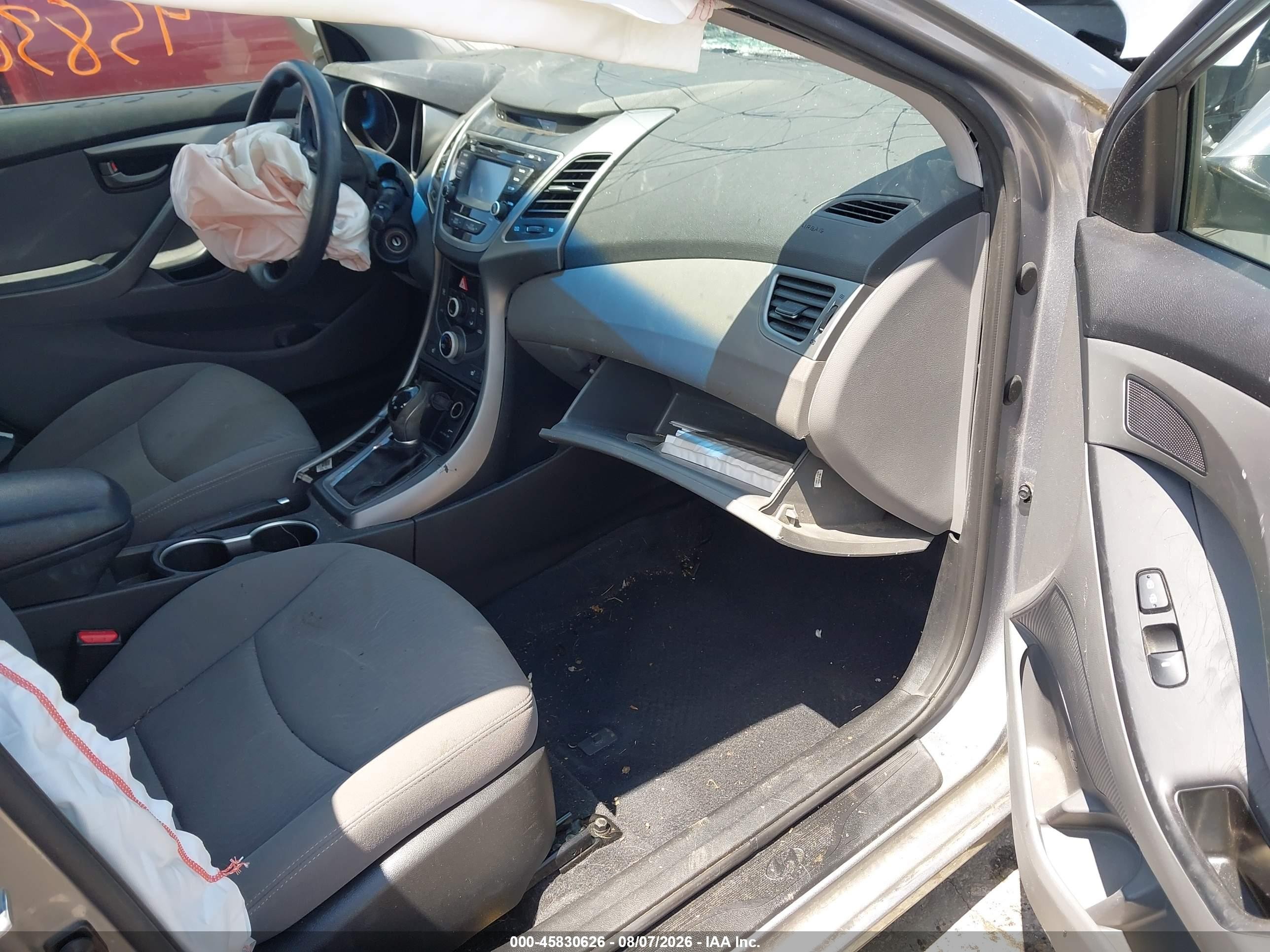 2014 Hyundai Elantra Se Silver vin: KMHDH4AE6EU122630