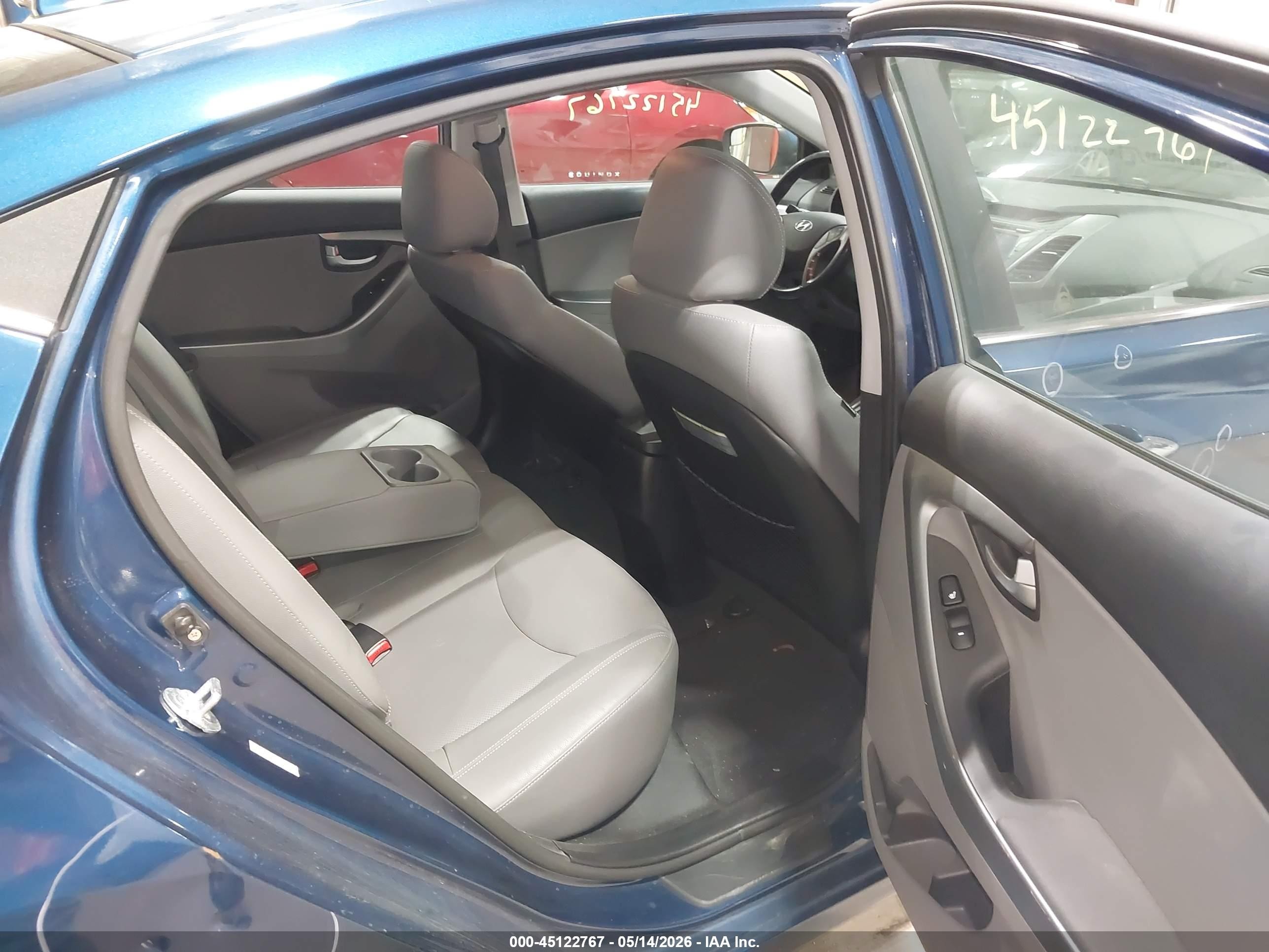 2014 Hyundai Elantra Limited Blue vin: KMHDH4AE6EU129111