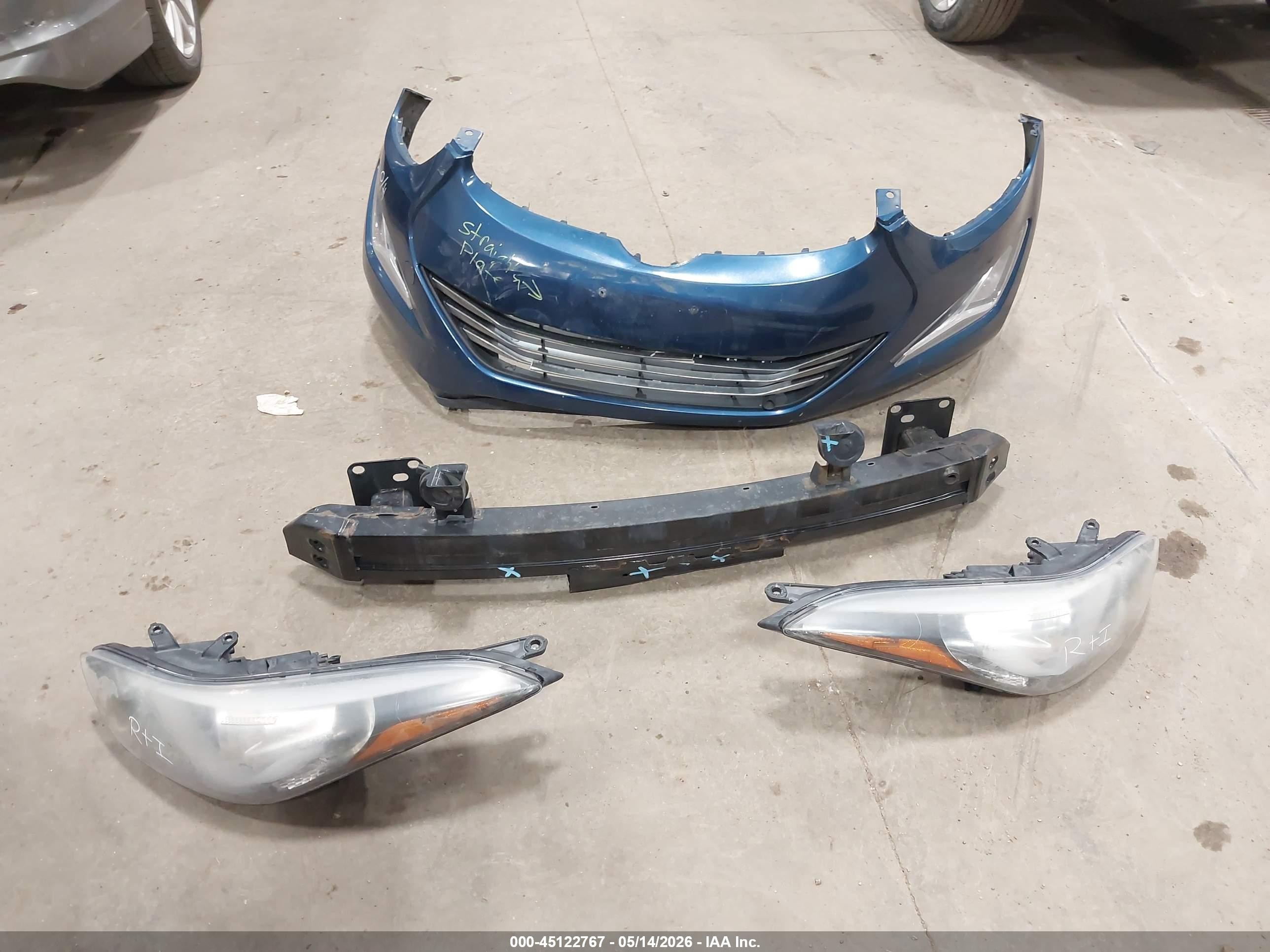 2014 Hyundai Elantra Limited Blue vin: KMHDH4AE6EU129111
