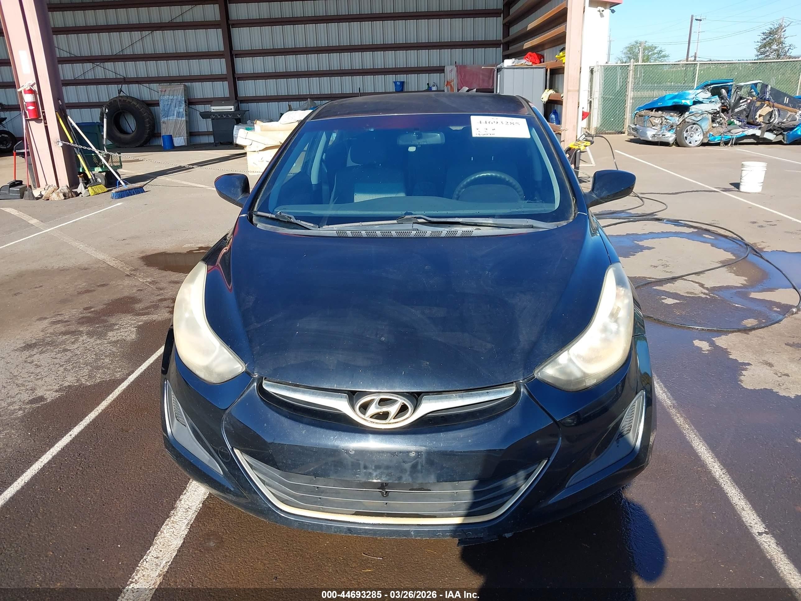 2014 Hyundai Elantra Se Black vin: KMHDH4AE6EU138584