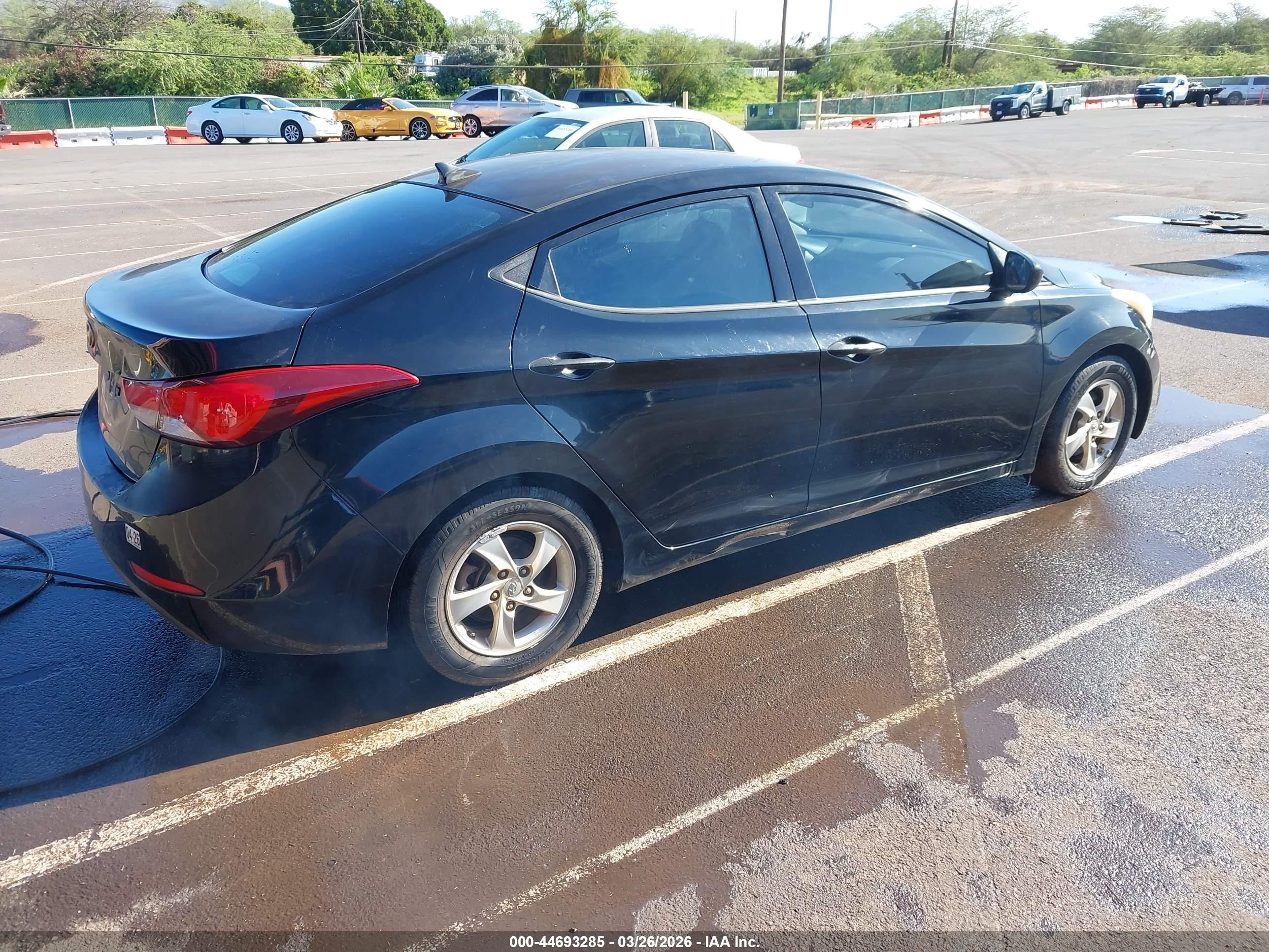 2014 Hyundai Elantra Se Black vin: KMHDH4AE6EU138584