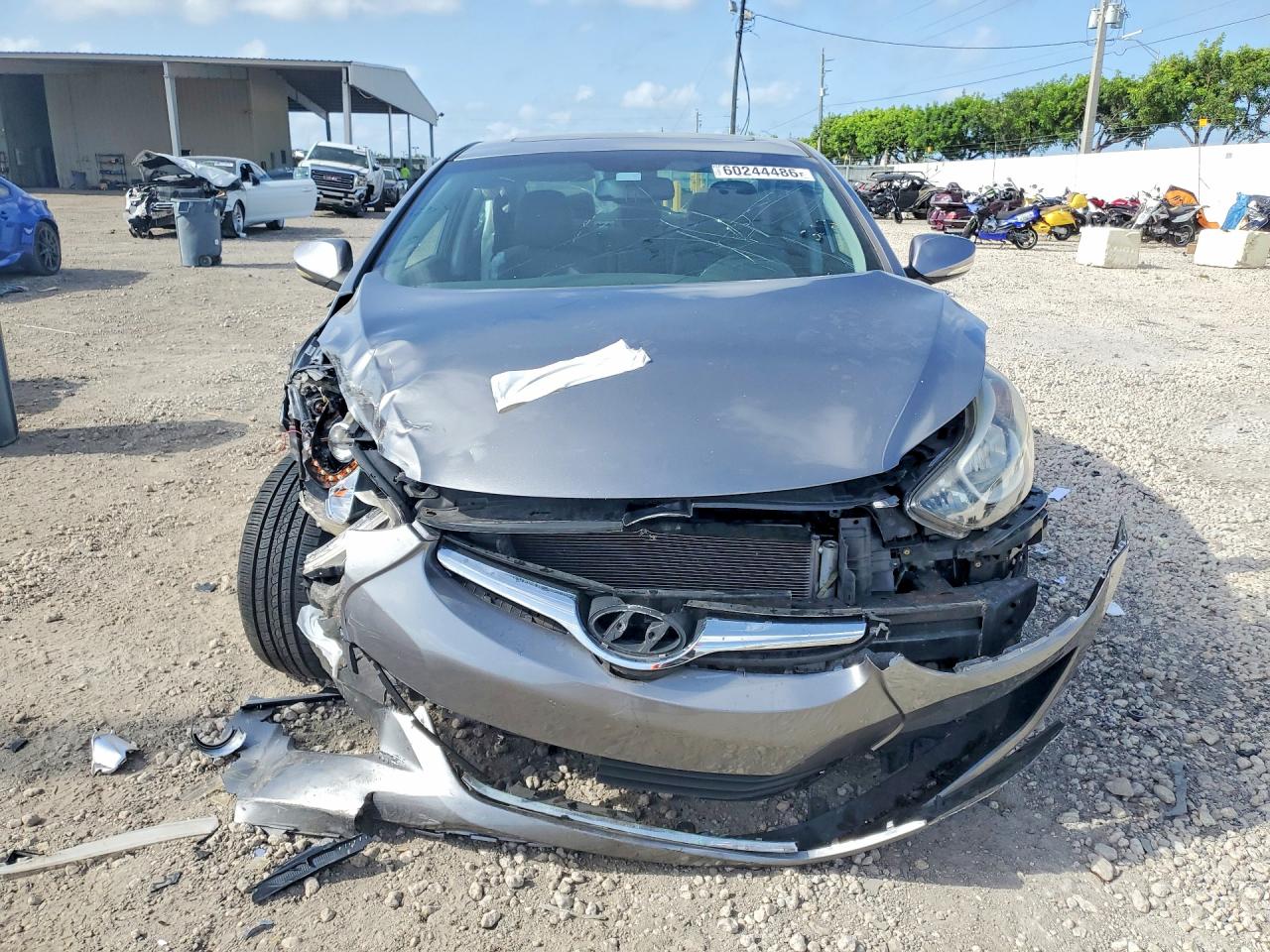 2014 Hyundai Elantra Limited Silver vin: KMHDH4AE6EU138942