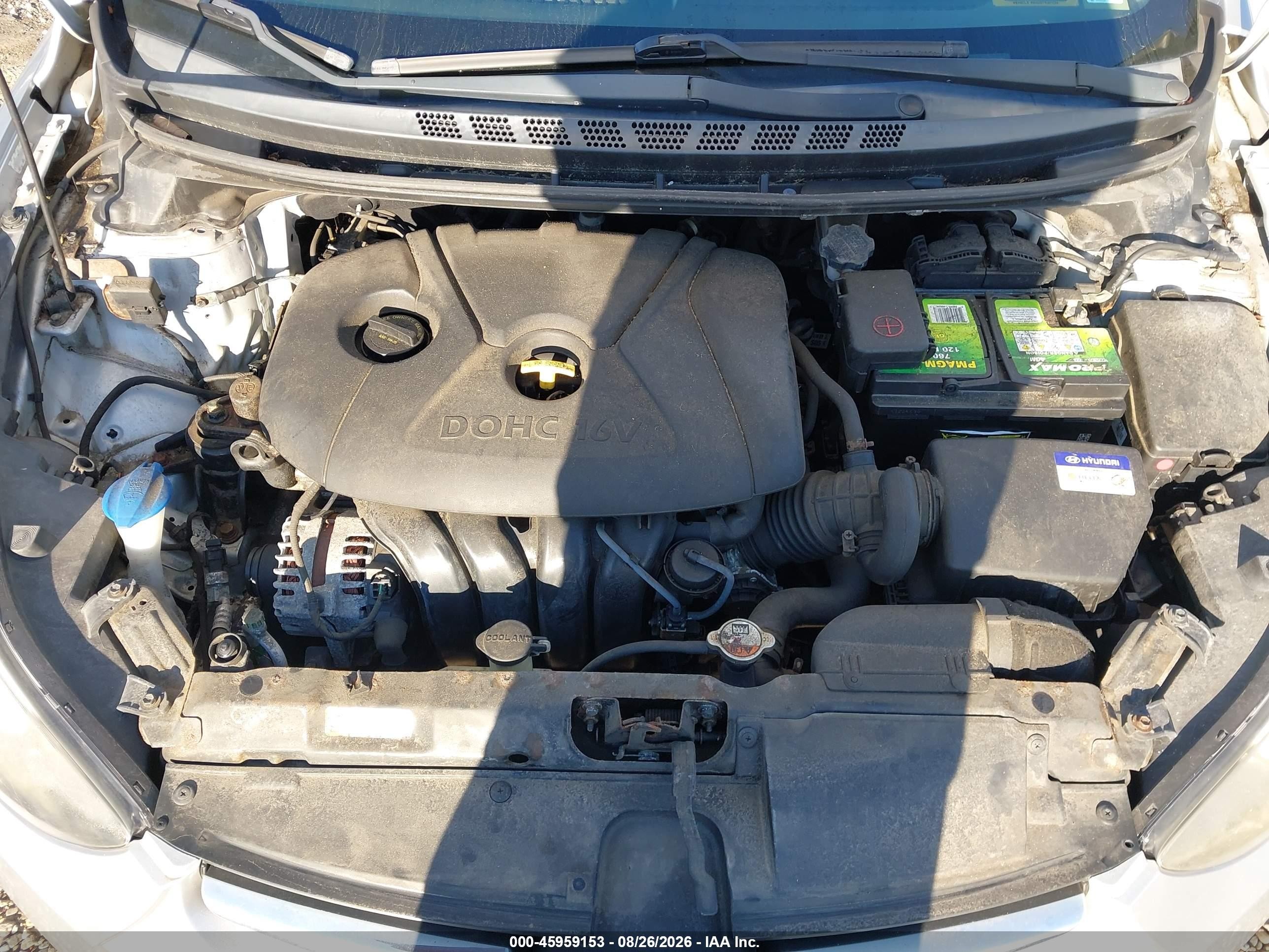 2014 Hyundai Elantra Se Silver vin: KMHDH4AE6EU140836