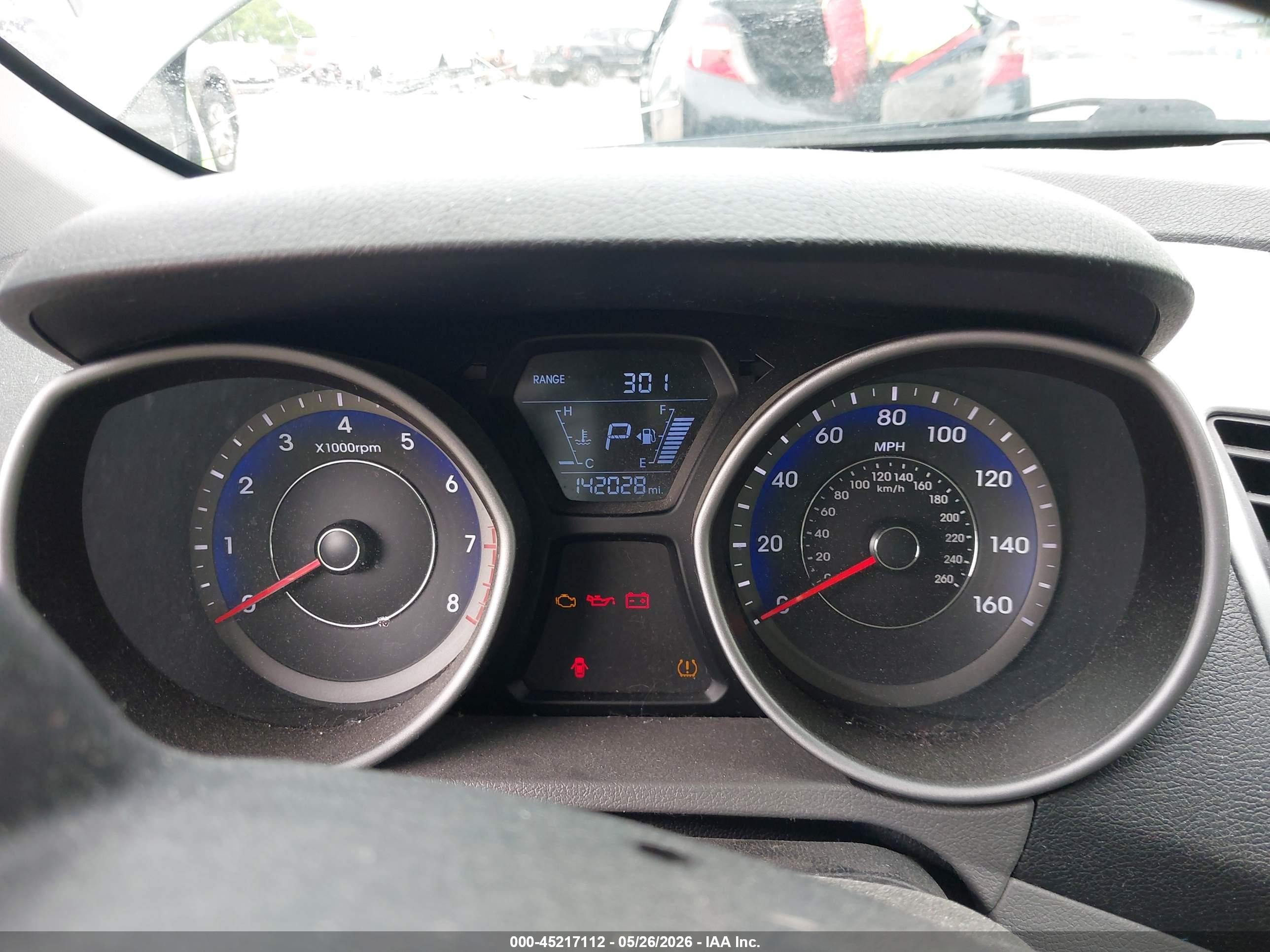 2014 Hyundai Elantra Se Gray vin: KMHDH4AE6EU154400
