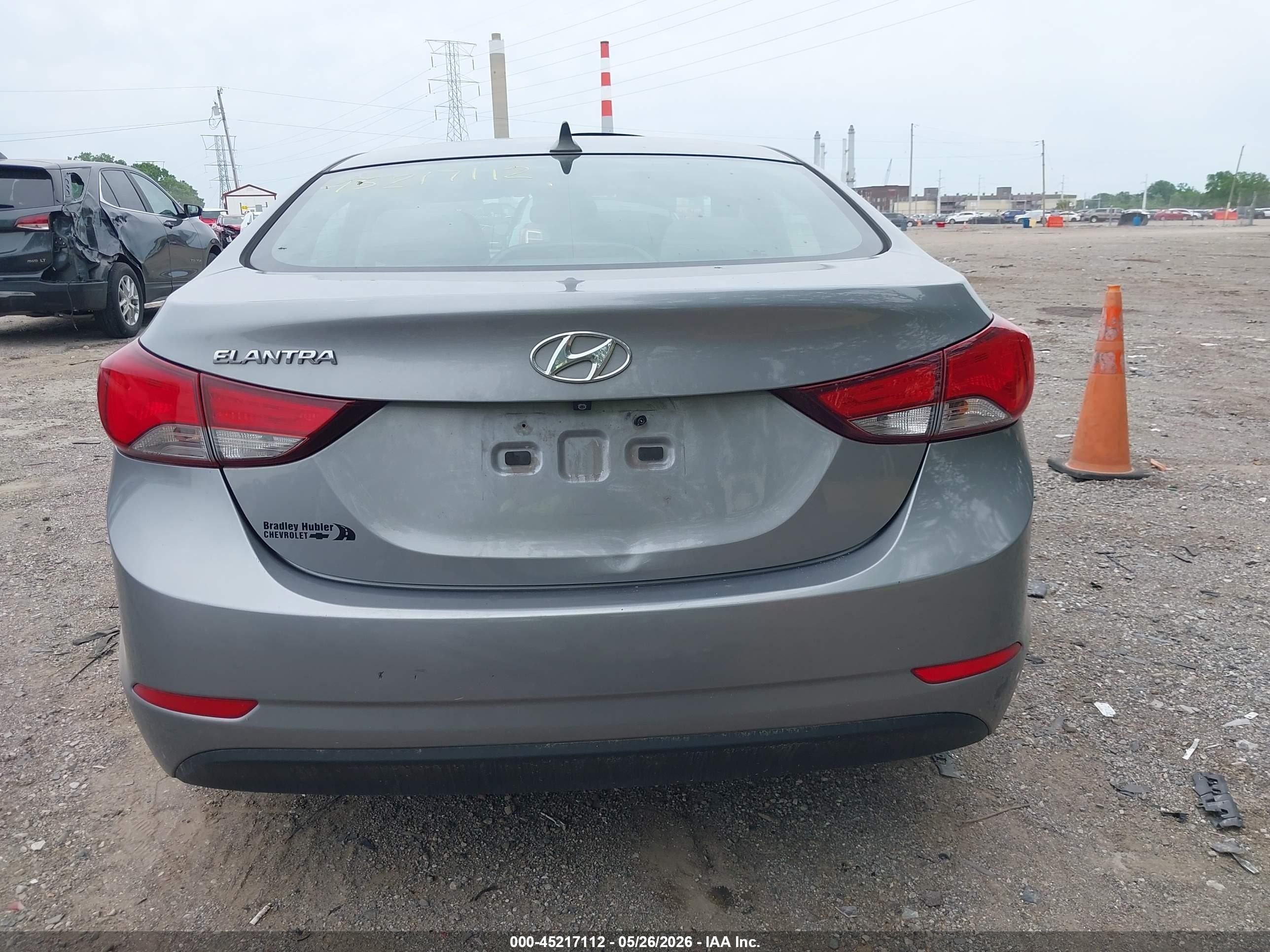 2014 Hyundai Elantra Se Gray vin: KMHDH4AE6EU154400