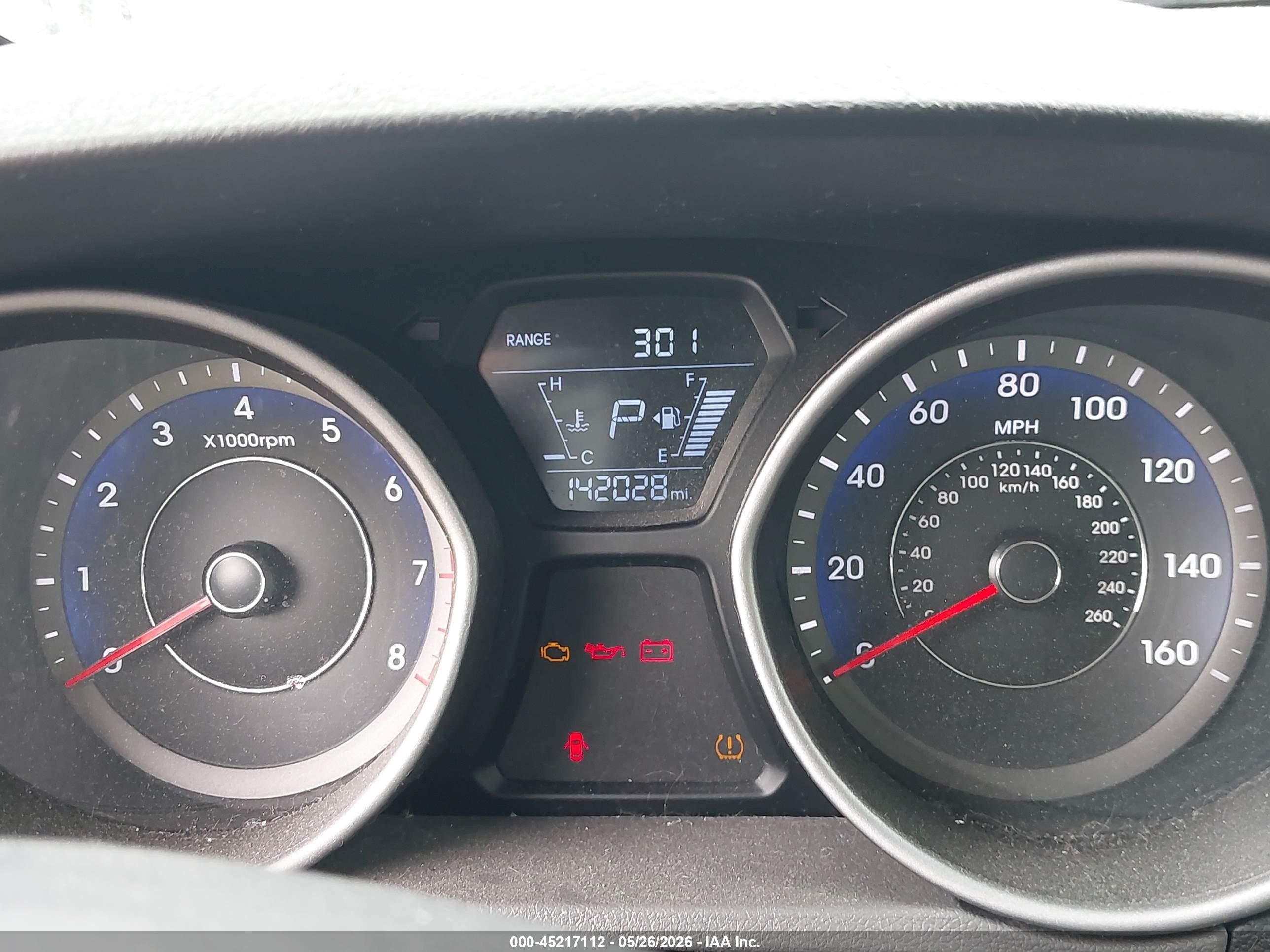 2014 Hyundai Elantra Se Gray vin: KMHDH4AE6EU154400
