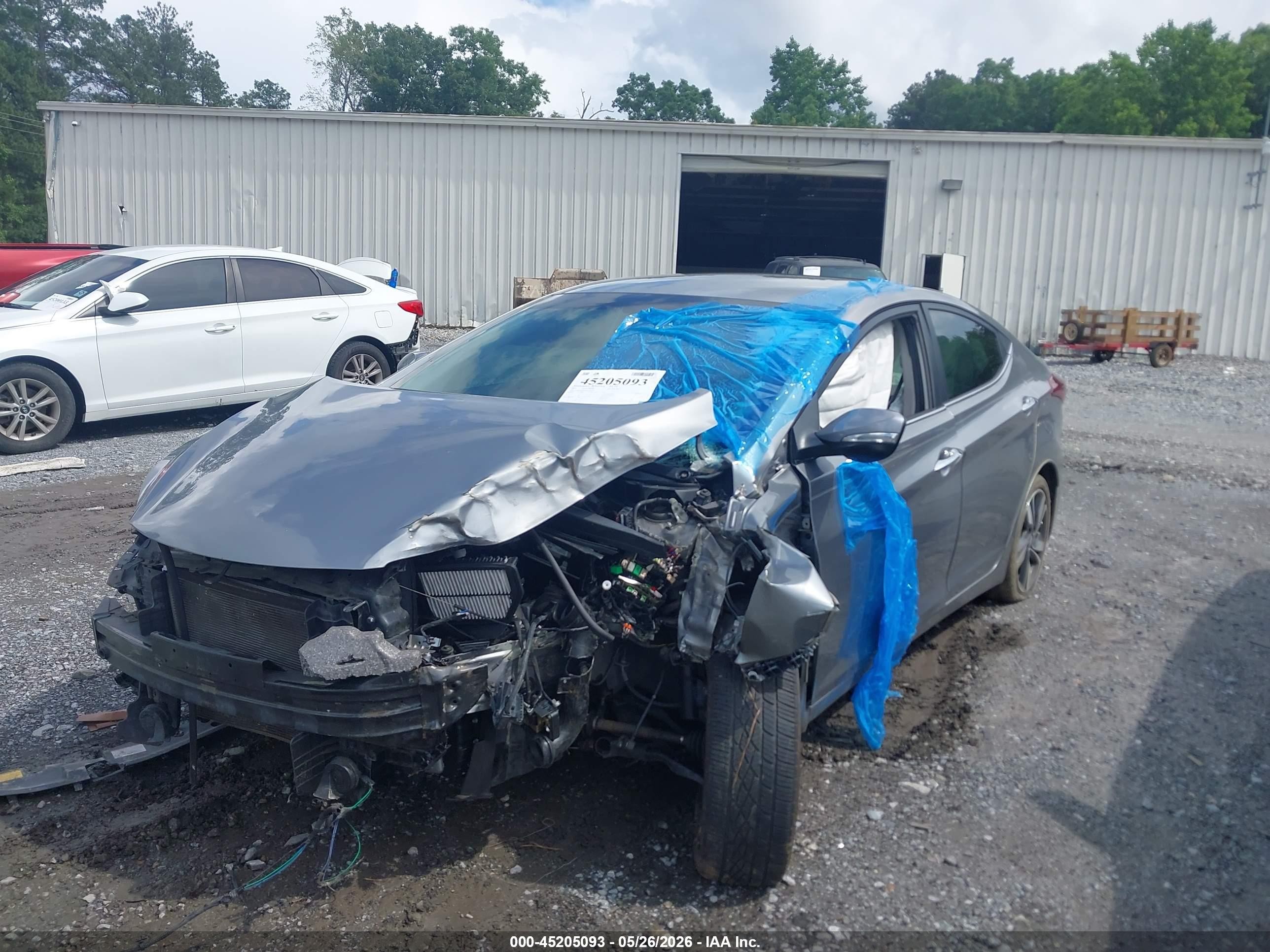 2014 Hyundai Elantra Limited Silver vin: KMHDH4AE6EU163758