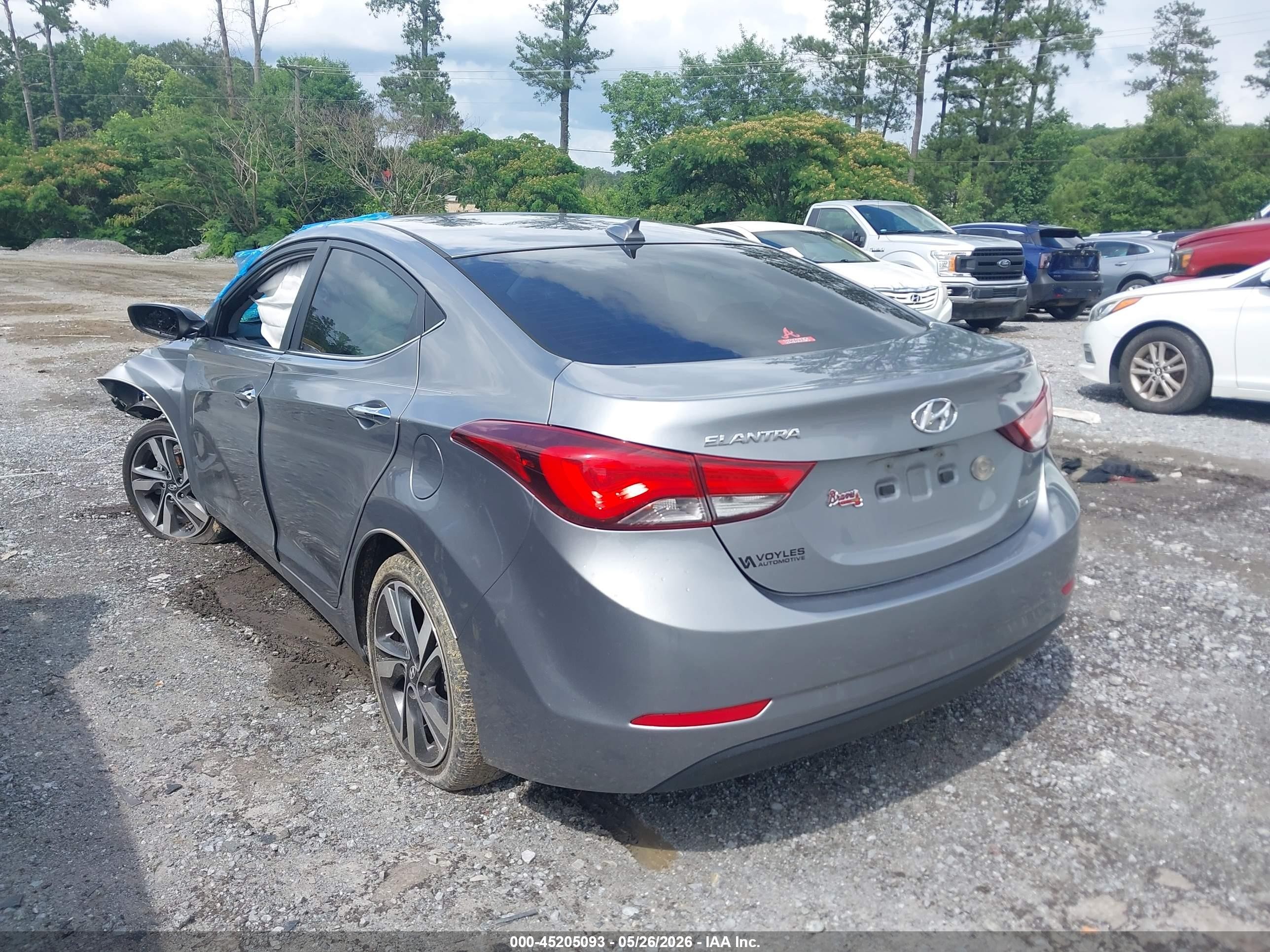 2014 Hyundai Elantra Limited Silver vin: KMHDH4AE6EU163758