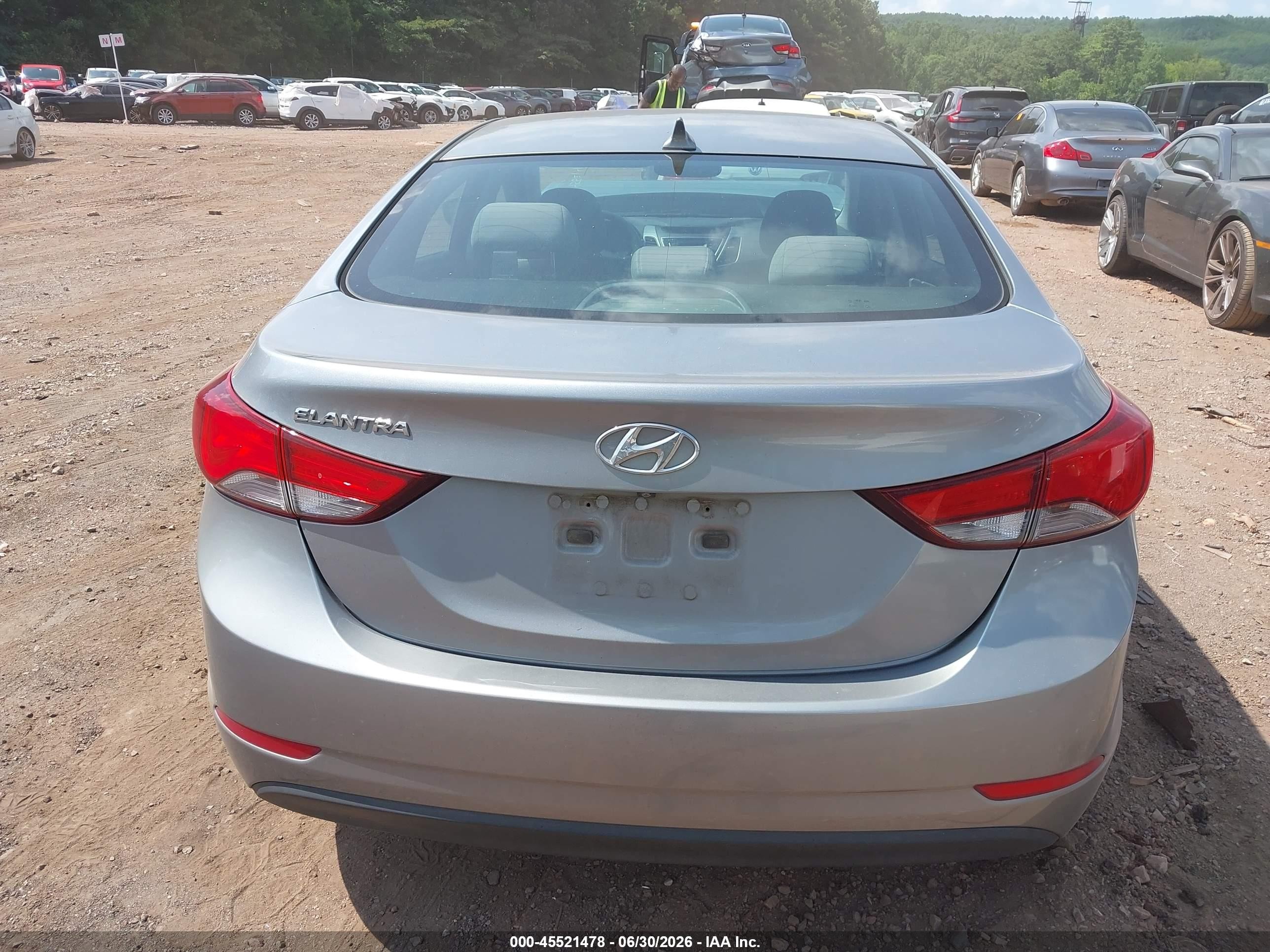 2014 Hyundai Elantra Se Gray vin: KMHDH4AE6EU165462