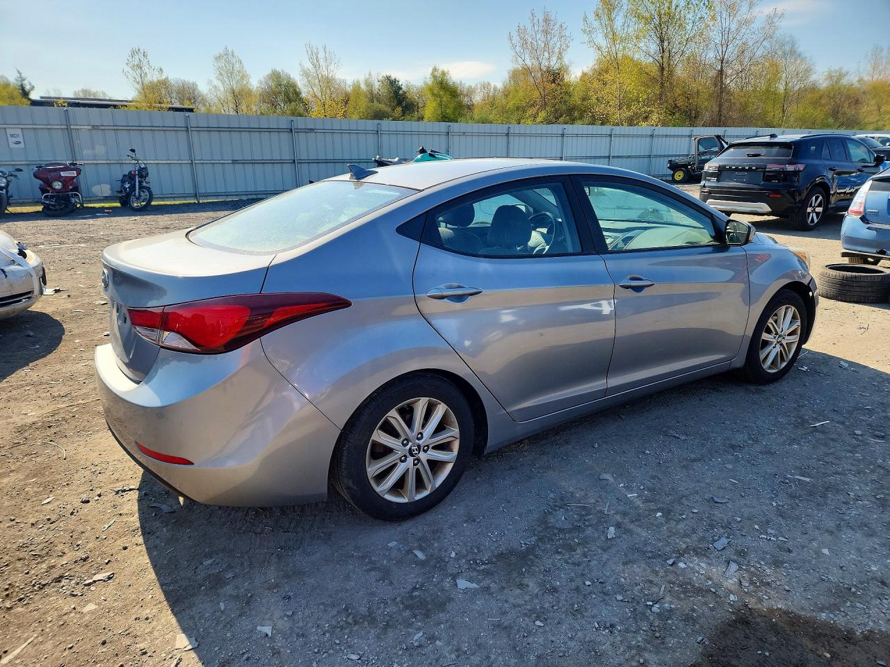 2014 Hyundai Elantra Se Silver vin: KMHDH4AE6EU166255