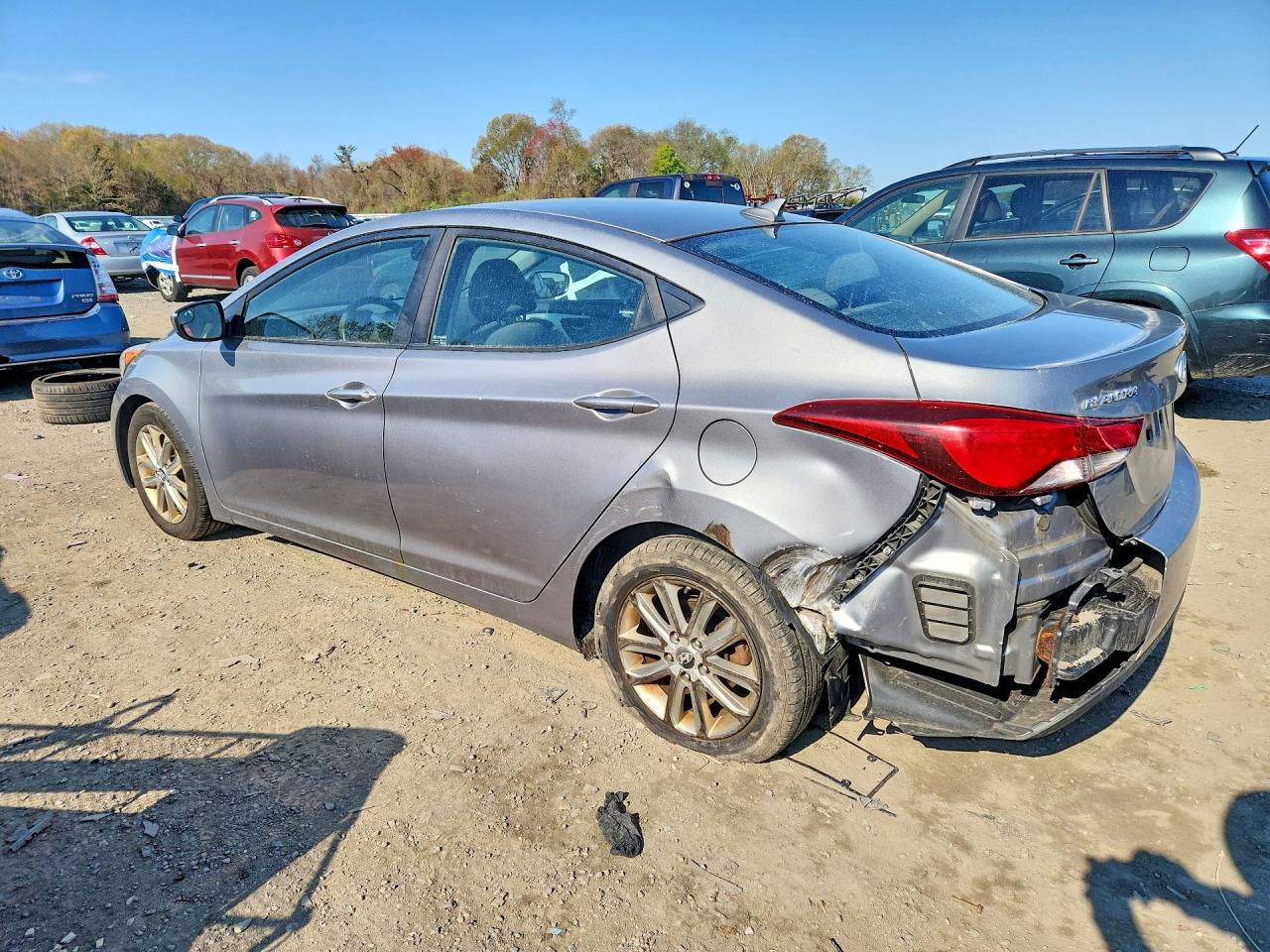 2014 Hyundai Elantra Se Silver vin: KMHDH4AE6EU166255