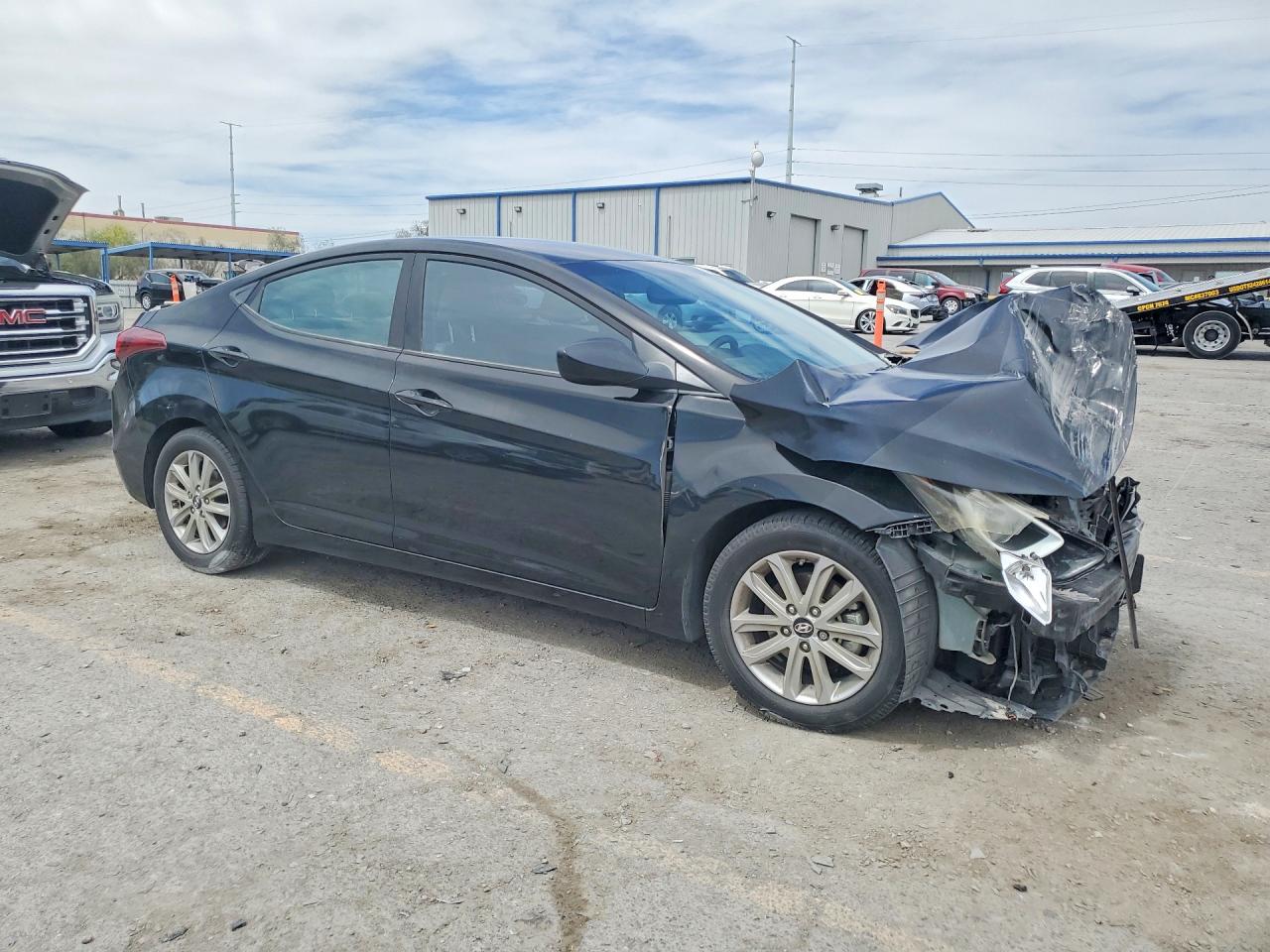 2014 Hyundai Elantra Se Black vin: KMHDH4AE6EU170208