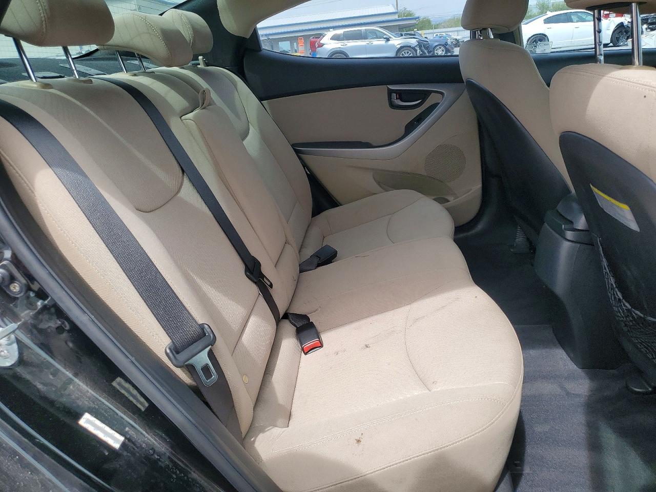 2014 Hyundai Elantra Se Black vin: KMHDH4AE6EU170208