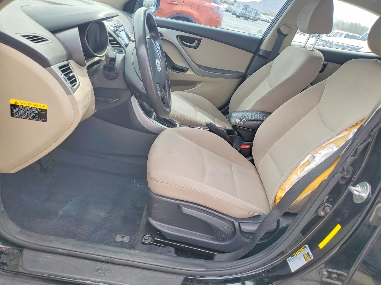 2014 Hyundai Elantra Se Black vin: KMHDH4AE6EU170208