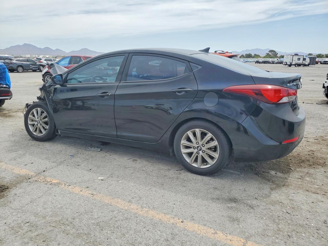 2014 Hyundai Elantra Se Black vin: KMHDH4AE6EU170208