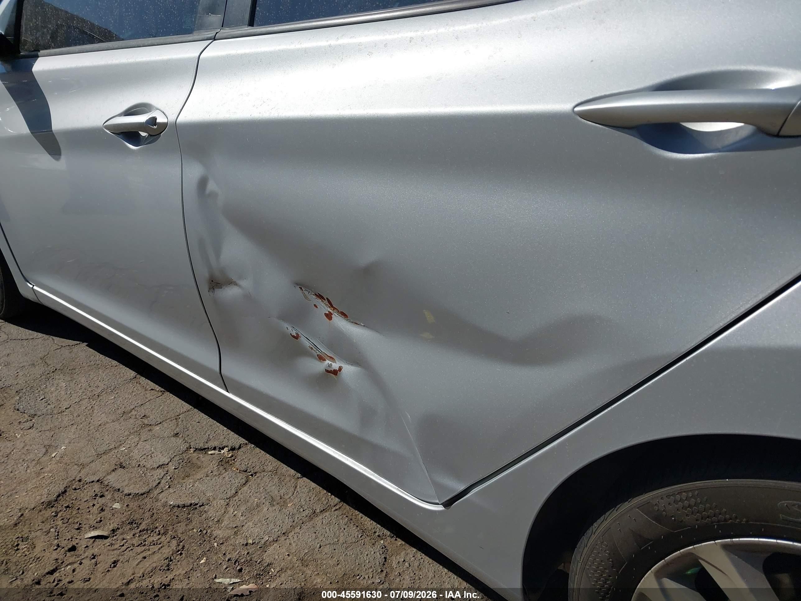 2014 Hyundai Elantra Se Silver vin: KMHDH4AE6EU172718