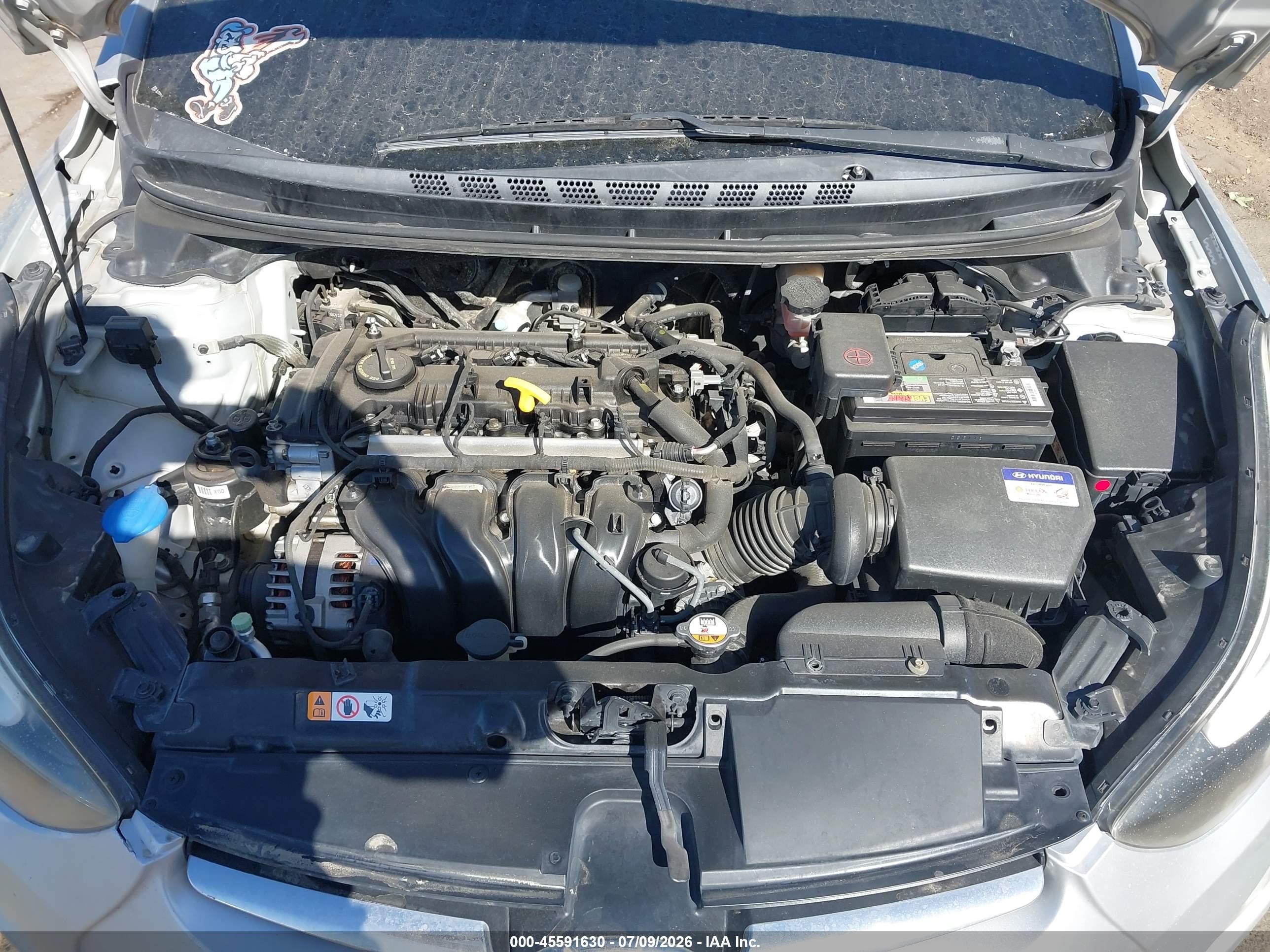 2014 Hyundai Elantra Se Silver vin: KMHDH4AE6EU172718