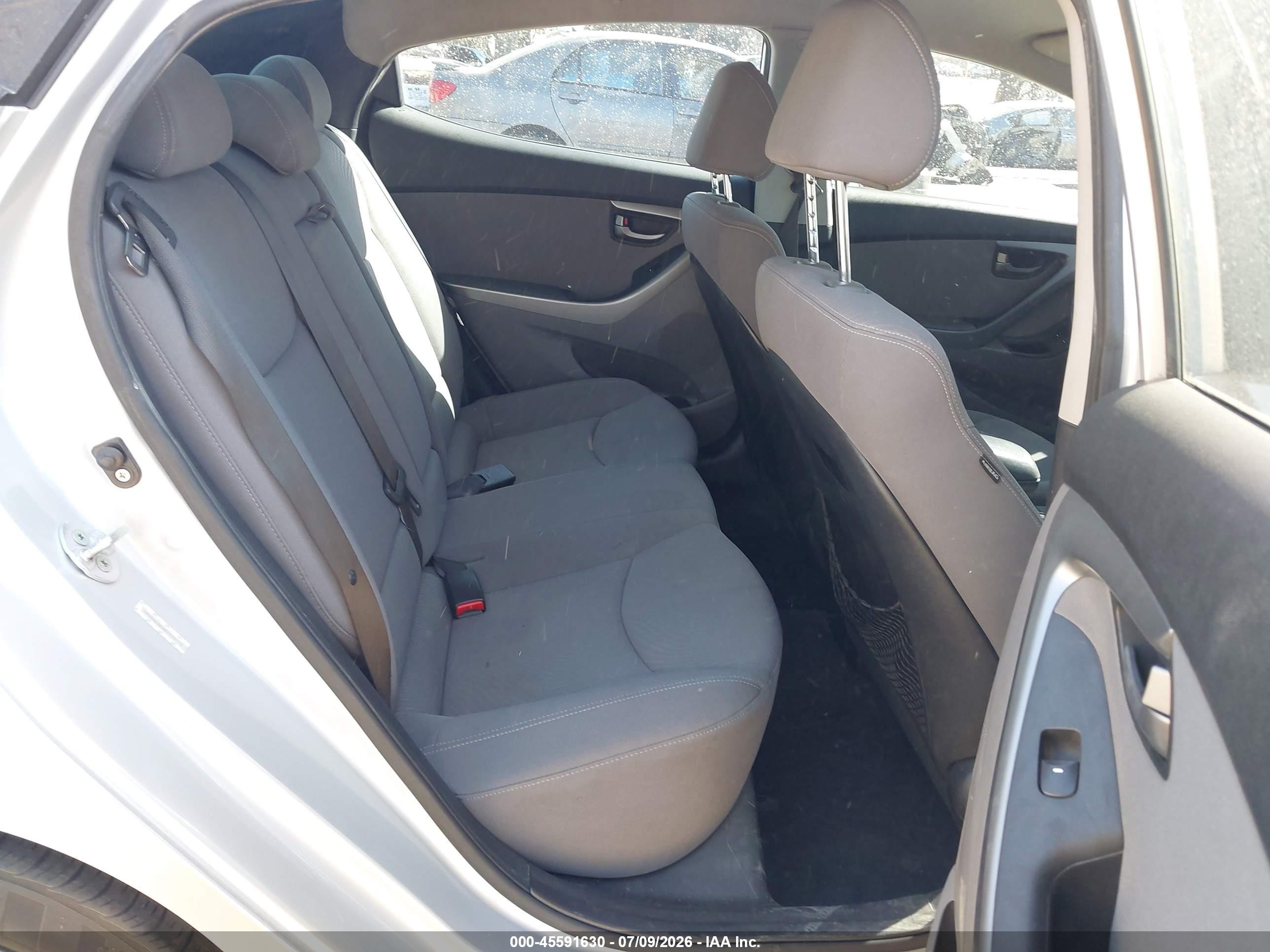 2014 Hyundai Elantra Se Silver vin: KMHDH4AE6EU172718