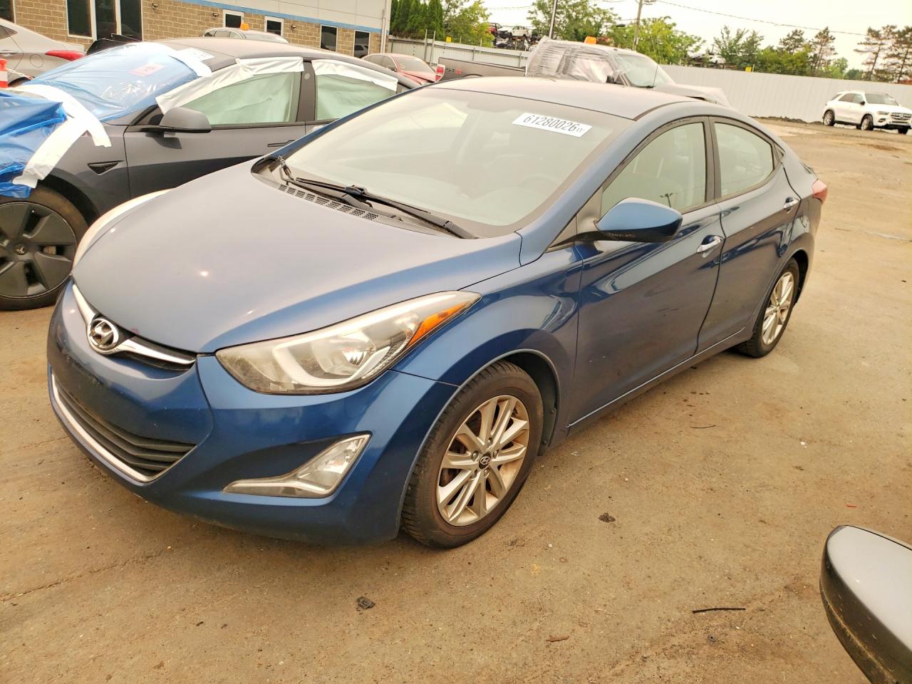 2014 Hyundai Elantra Se Blue vin: KMHDH4AE6EU179460