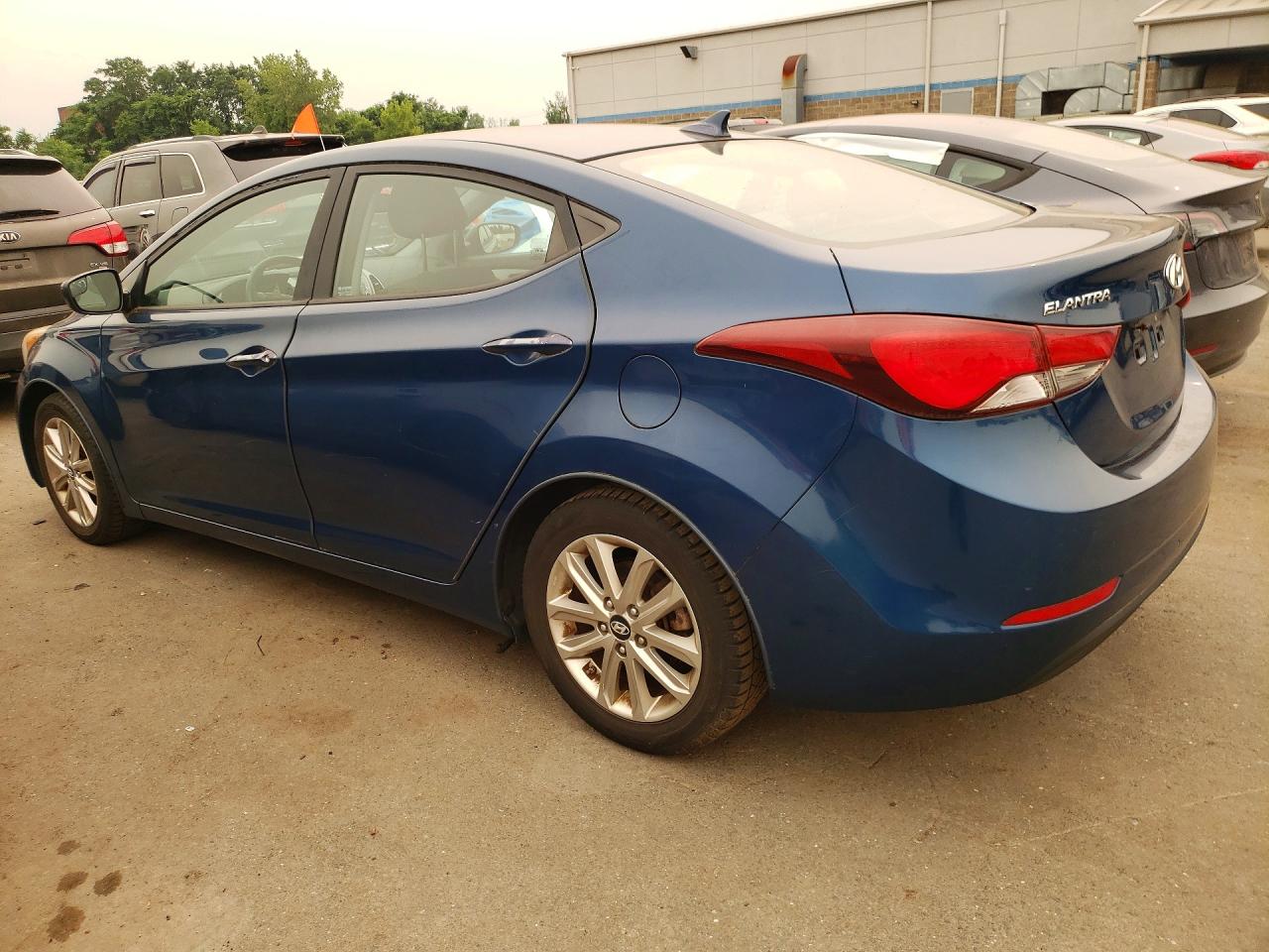 2014 Hyundai Elantra Se Синий vin: KMHDH4AE6EU179460