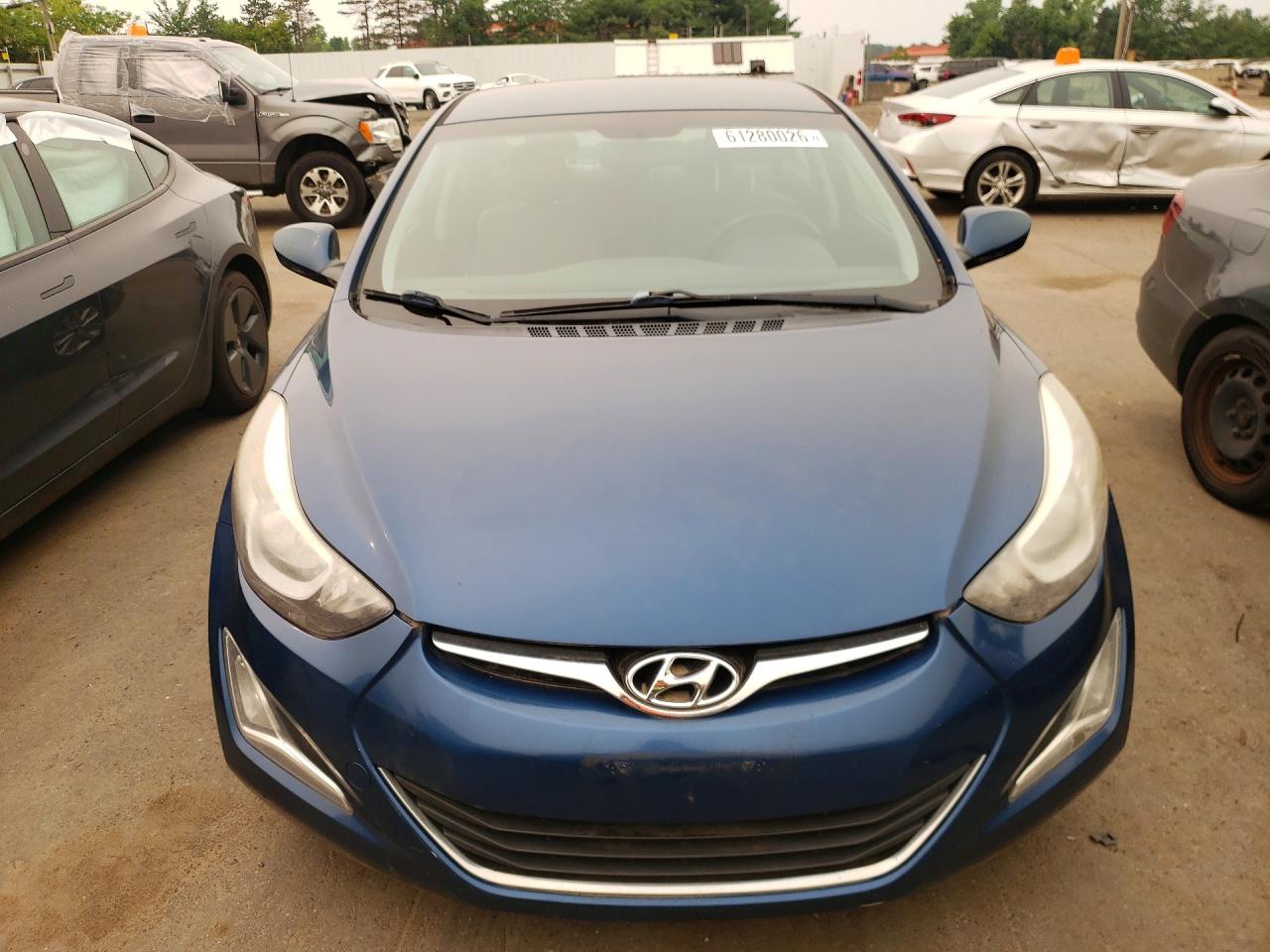 2014 Hyundai Elantra Se Синий vin: KMHDH4AE6EU179460