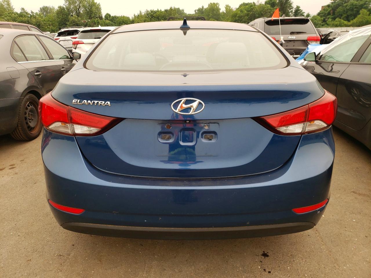 2014 Hyundai Elantra Se Синий vin: KMHDH4AE6EU179460