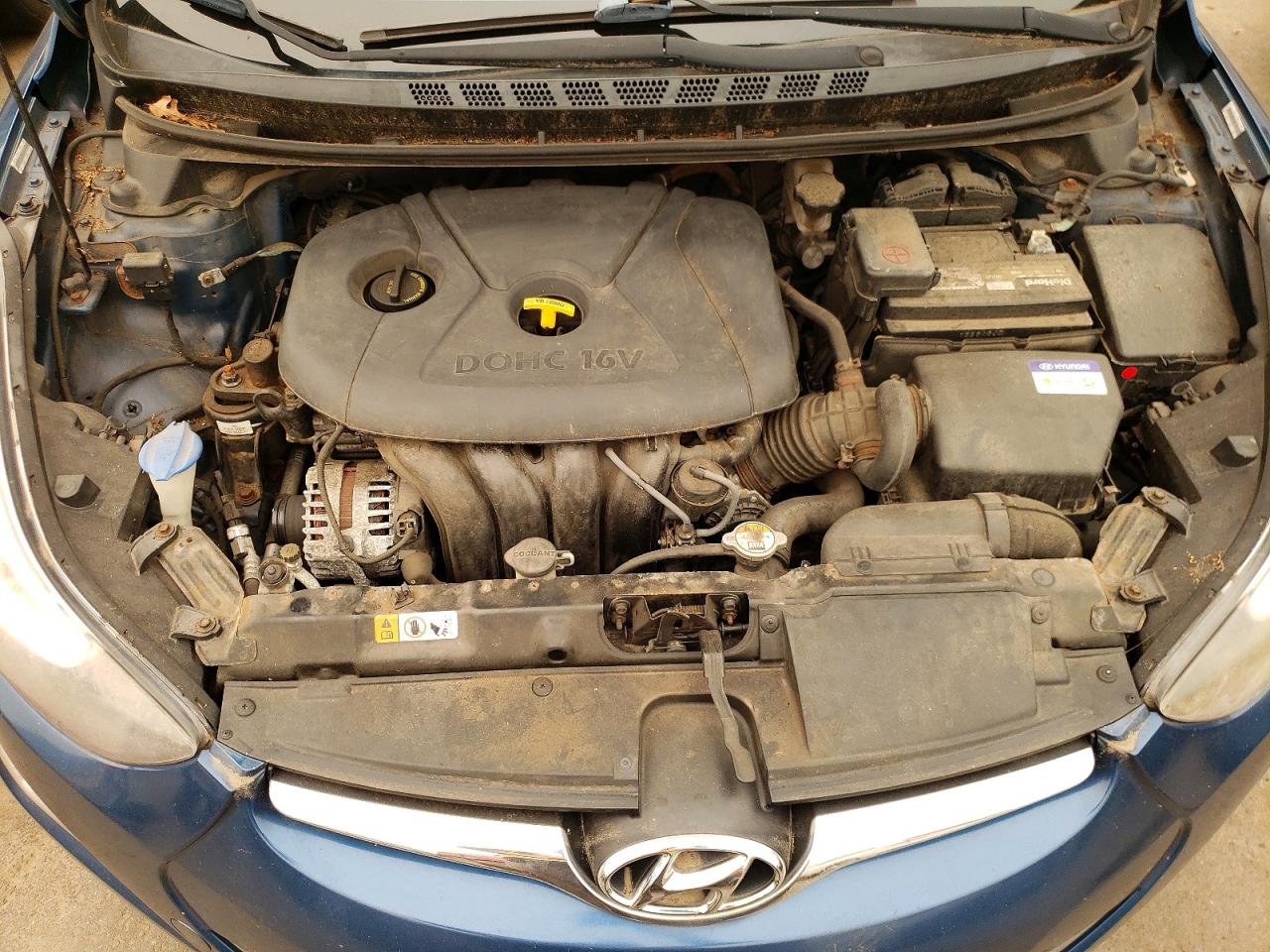 2014 Hyundai Elantra Se Синий vin: KMHDH4AE6EU179460
