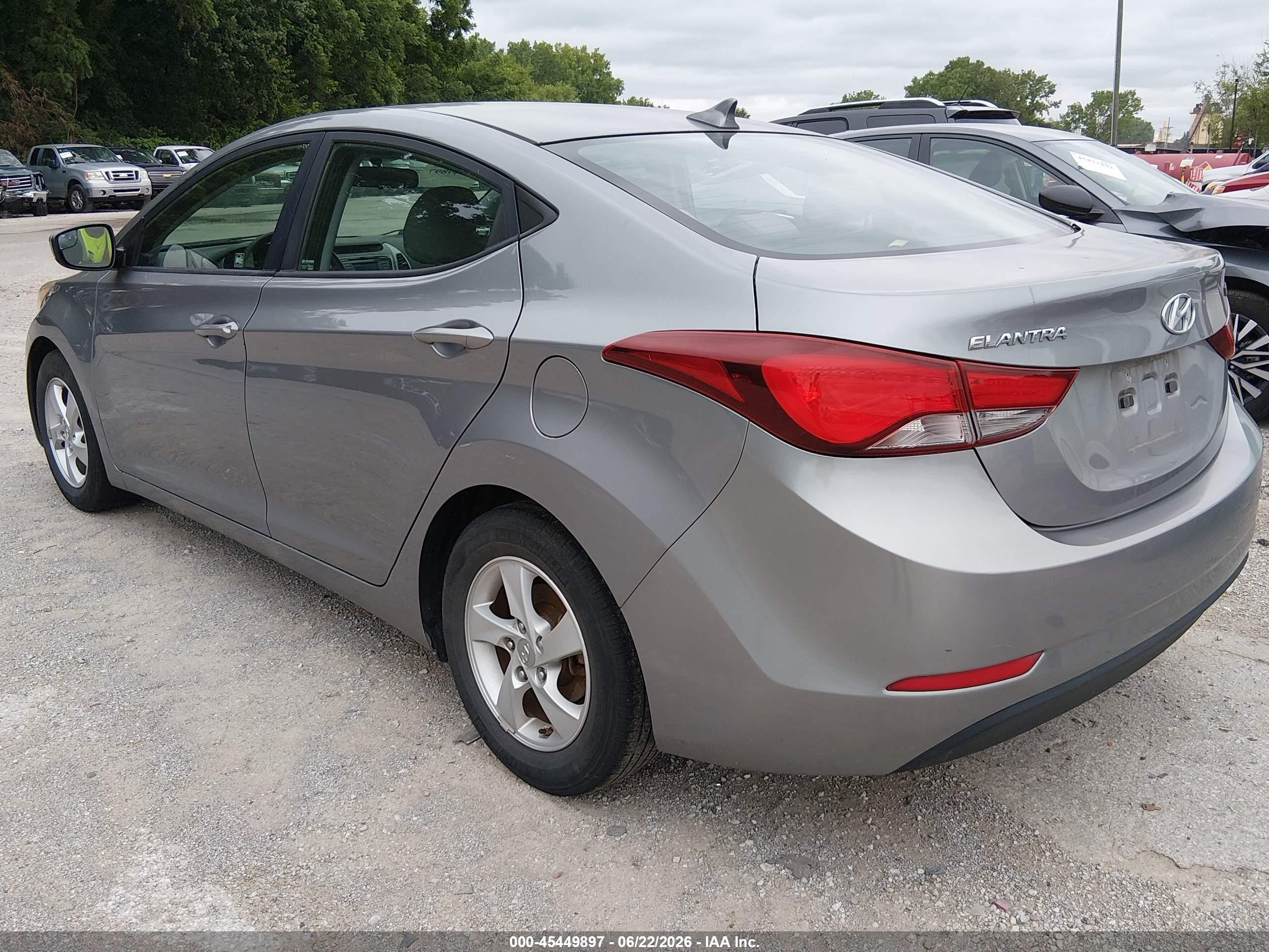 2014 Hyundai Elantra Se Silver vin: KMHDH4AE6EU206656