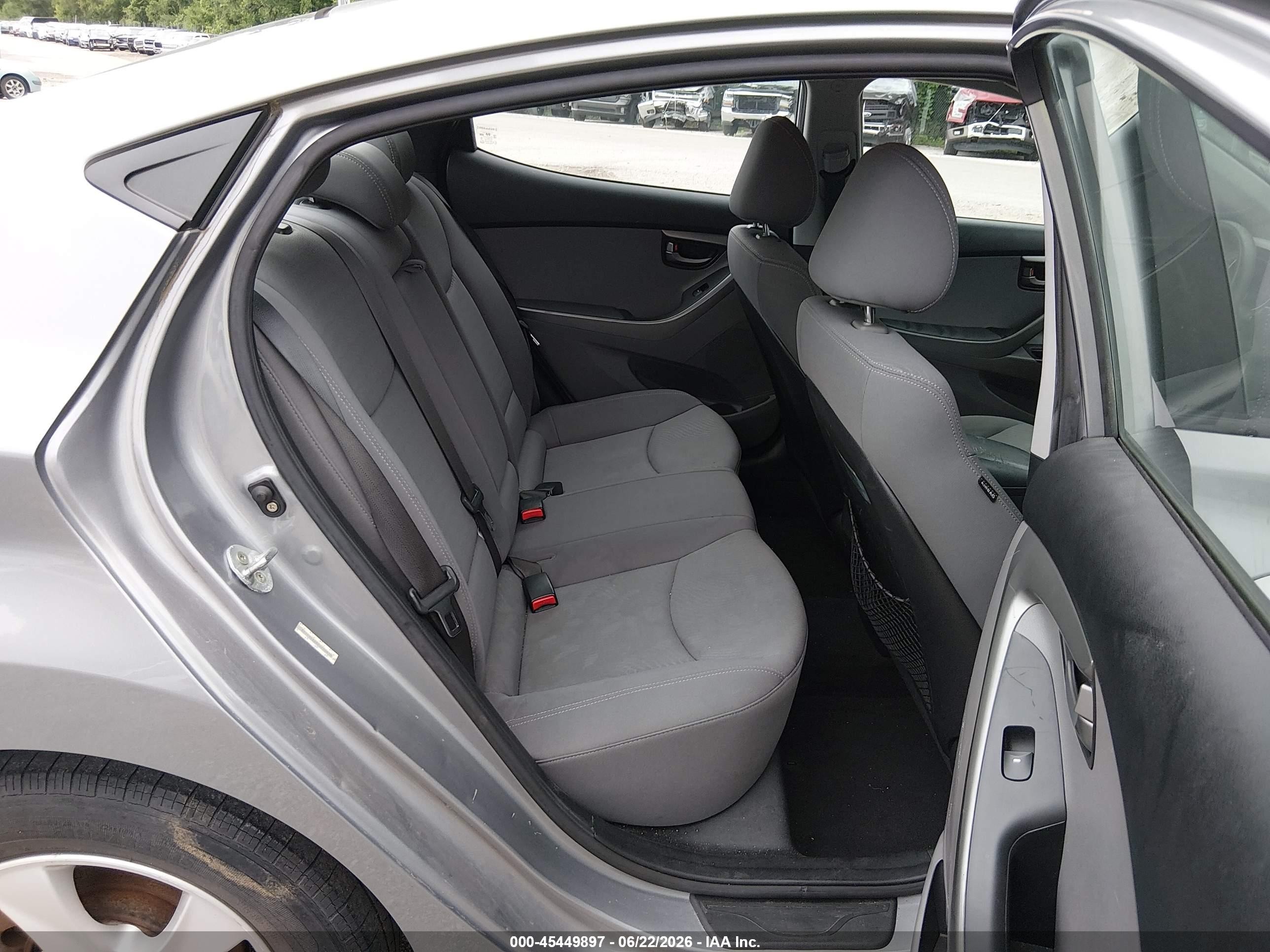 2014 Hyundai Elantra Se Silver vin: KMHDH4AE6EU206656