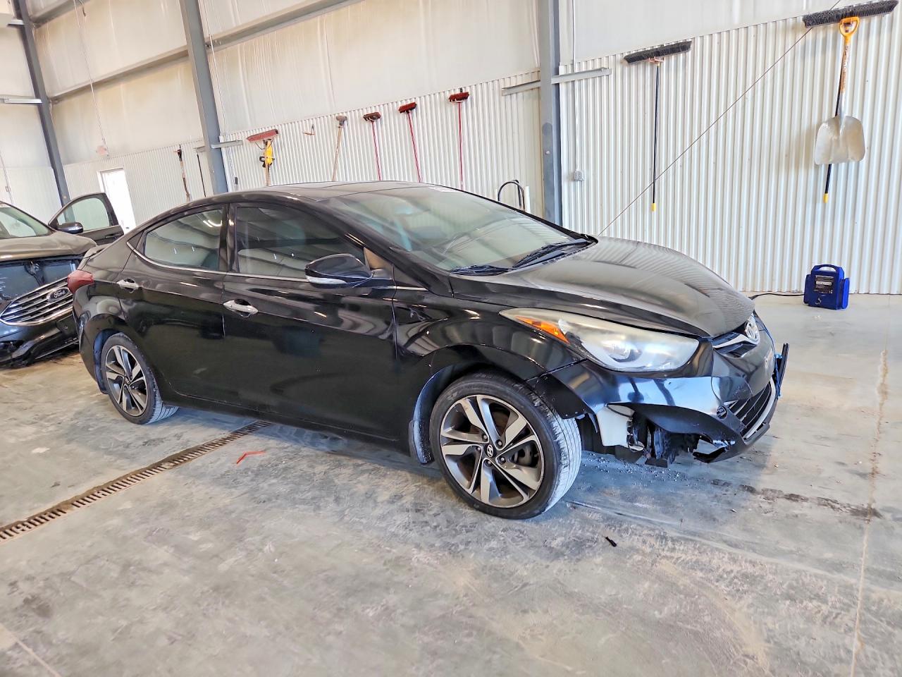 2014 Hyundai Elantra Limited Black vin: KMHDH4AE6EU214076