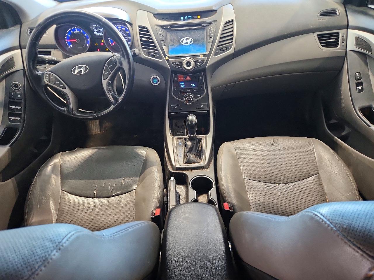 2014 Hyundai Elantra Limited Black vin: KMHDH4AE6EU214076