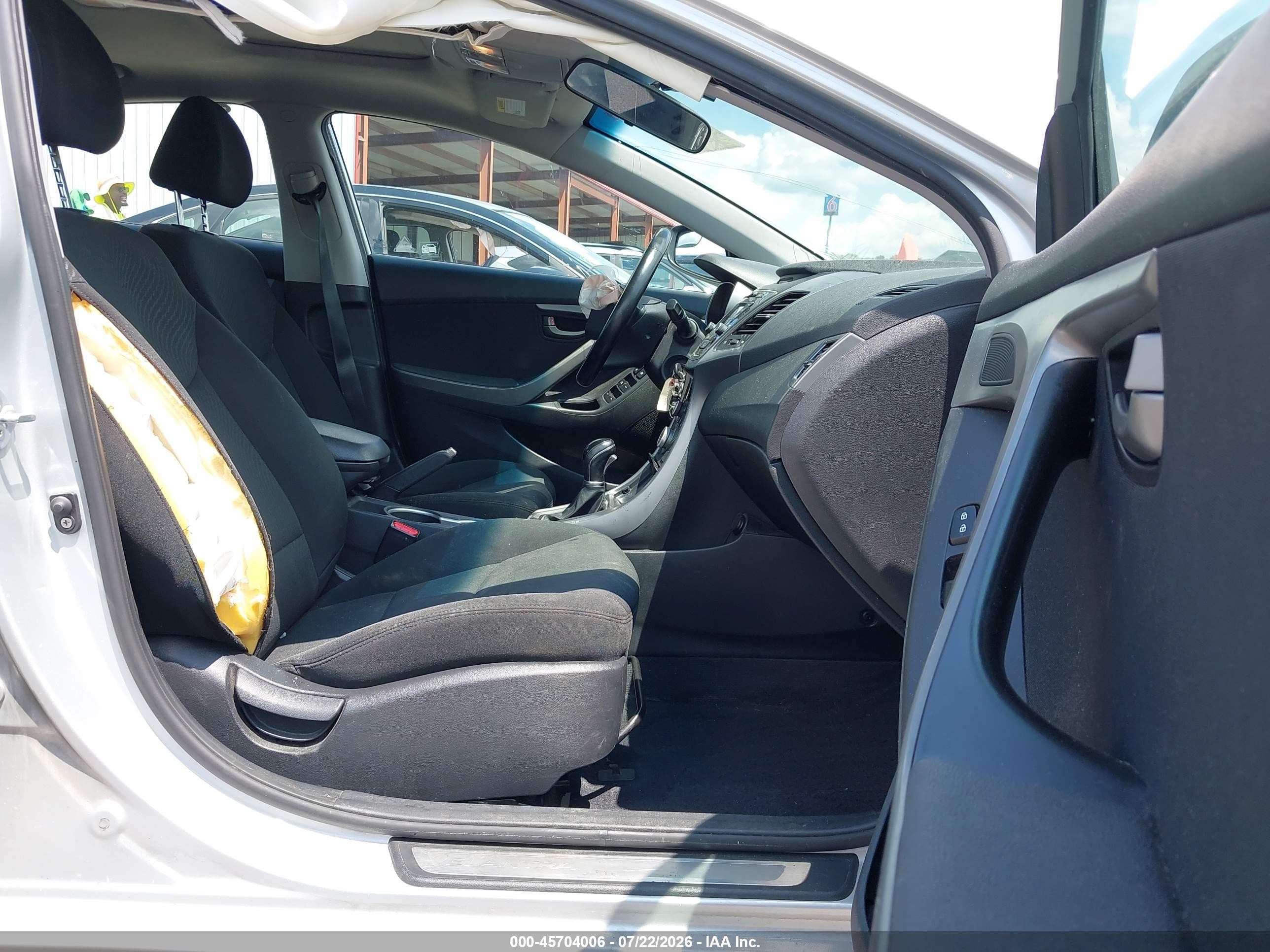 2015 Hyundai Elantra Se Silver vin: KMHDH4AE6FU232076