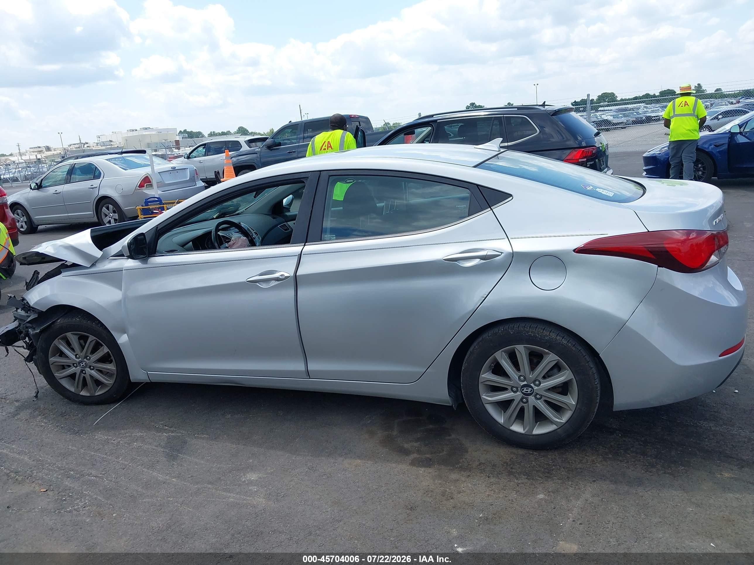 2015 Hyundai Elantra Se Silver vin: KMHDH4AE6FU232076