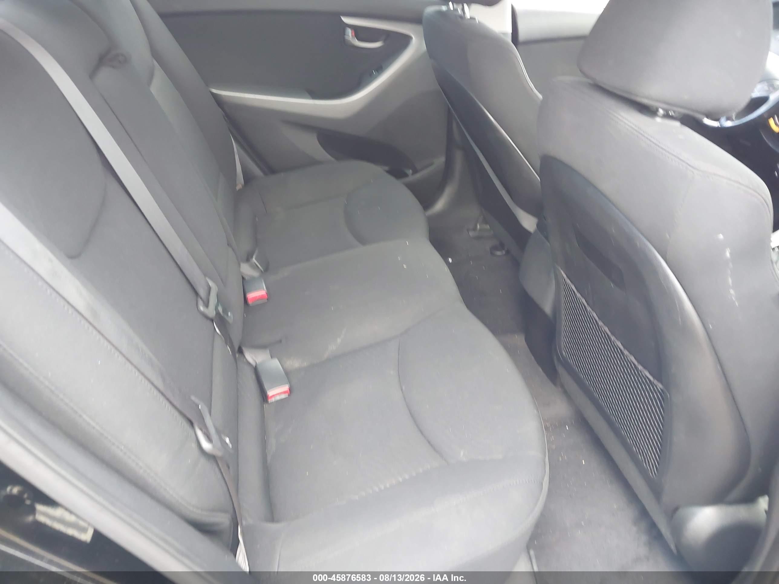 2015 Hyundai Elantra Se Black vin: KMHDH4AE6FU236256